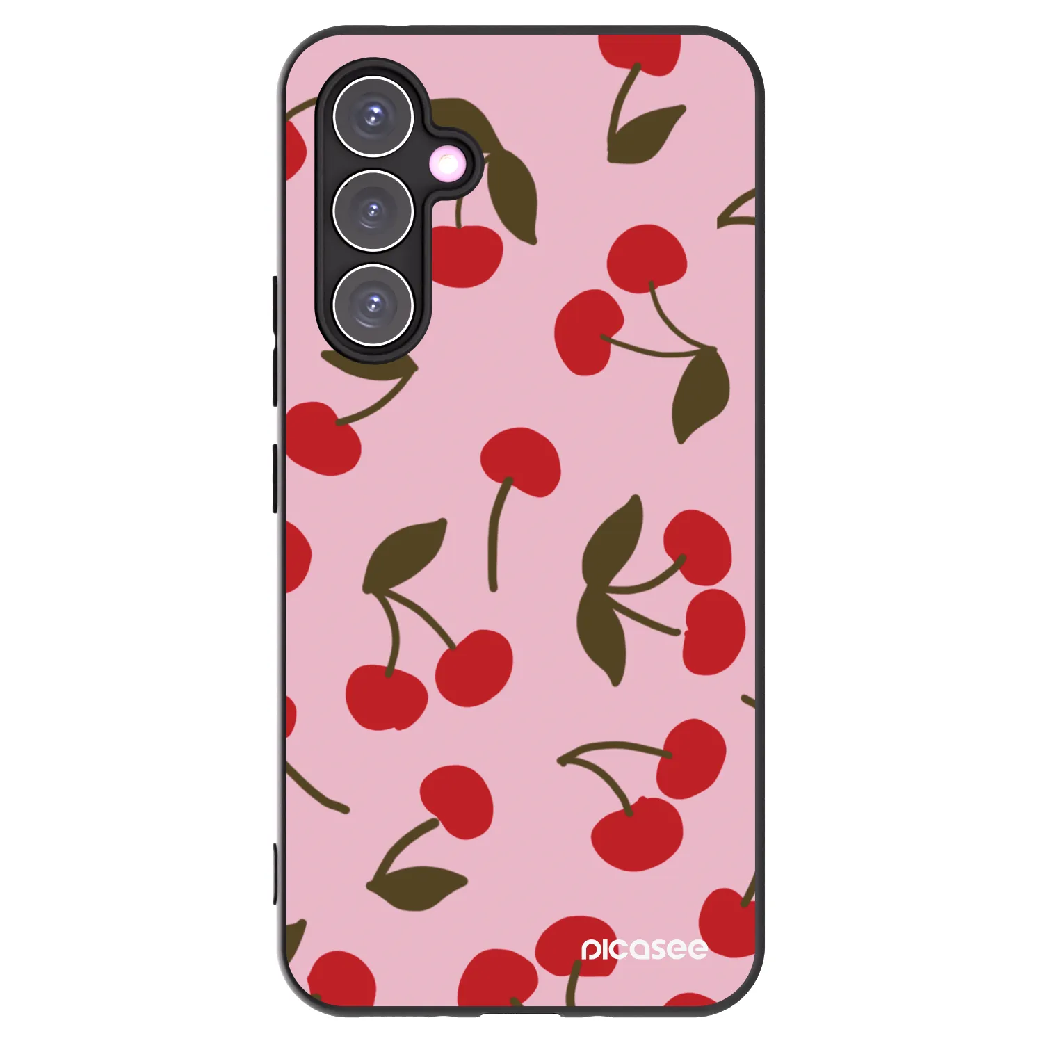 Picasee silikonowe czarne etui na Samsung Galaxy A54 5G A546B - Cherry