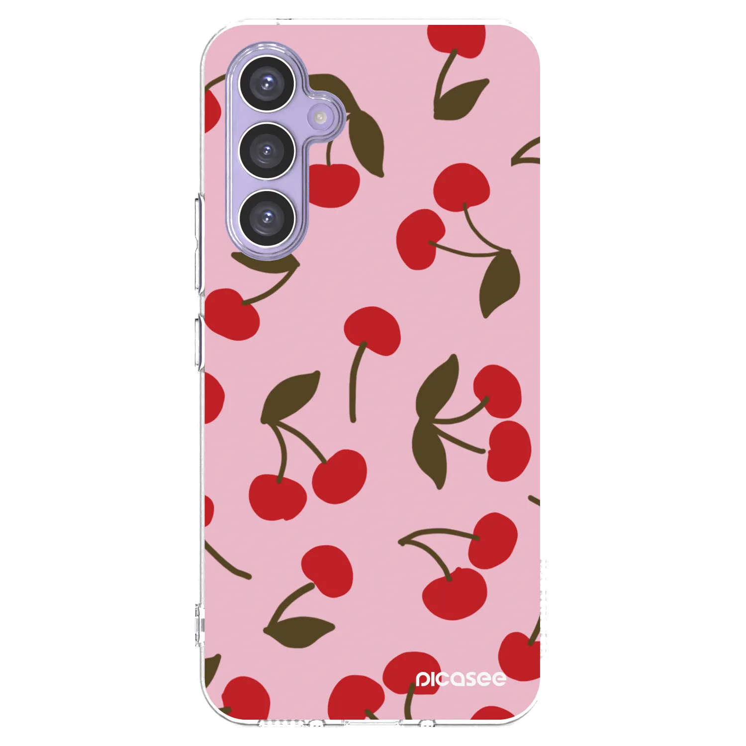 Picasee silikonowe przeźroczyste etui na Samsung Galaxy A54 5G A546B - Cherry