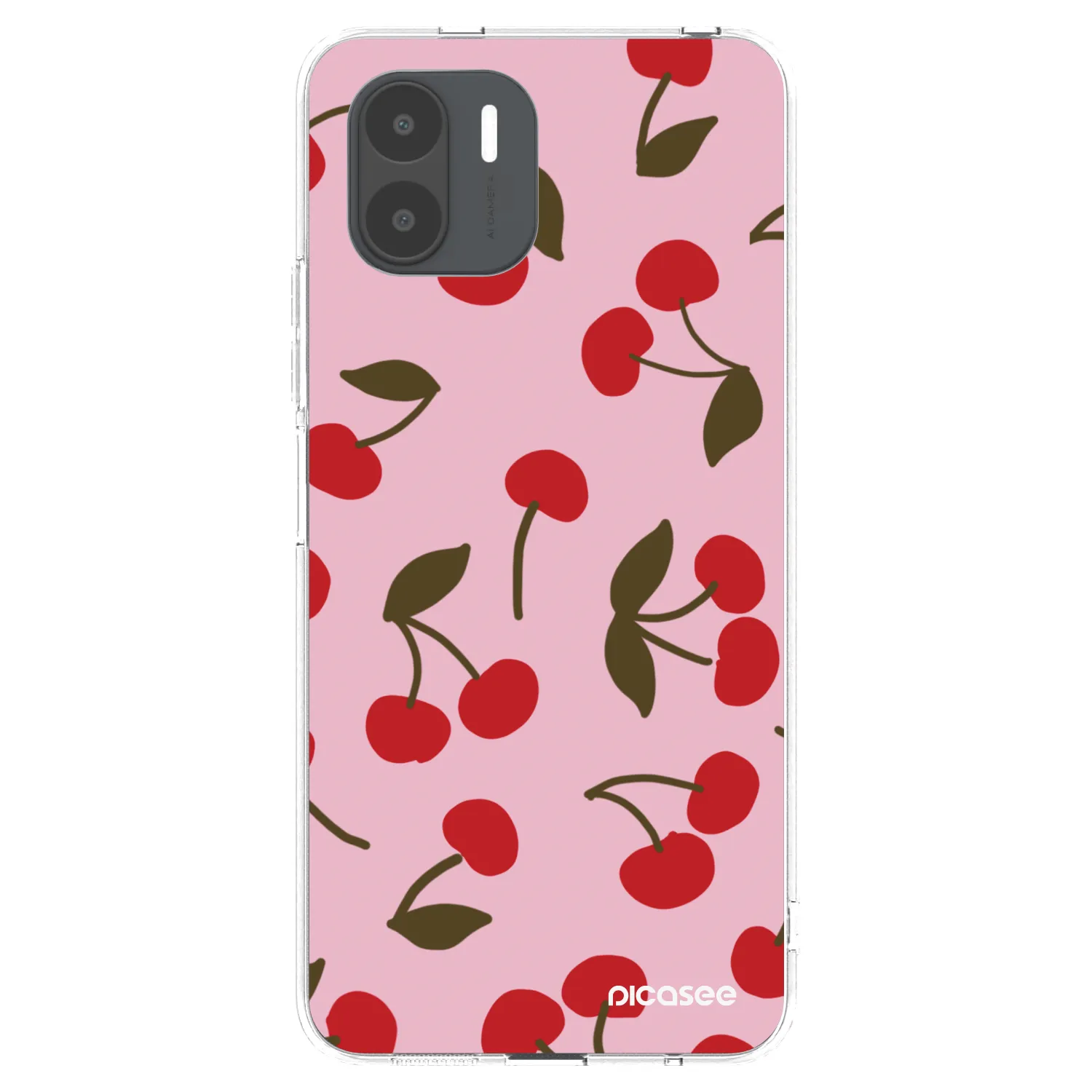 Picasee silikonowe przeźroczyste etui na Xiaomi Redmi A2 - Cherry