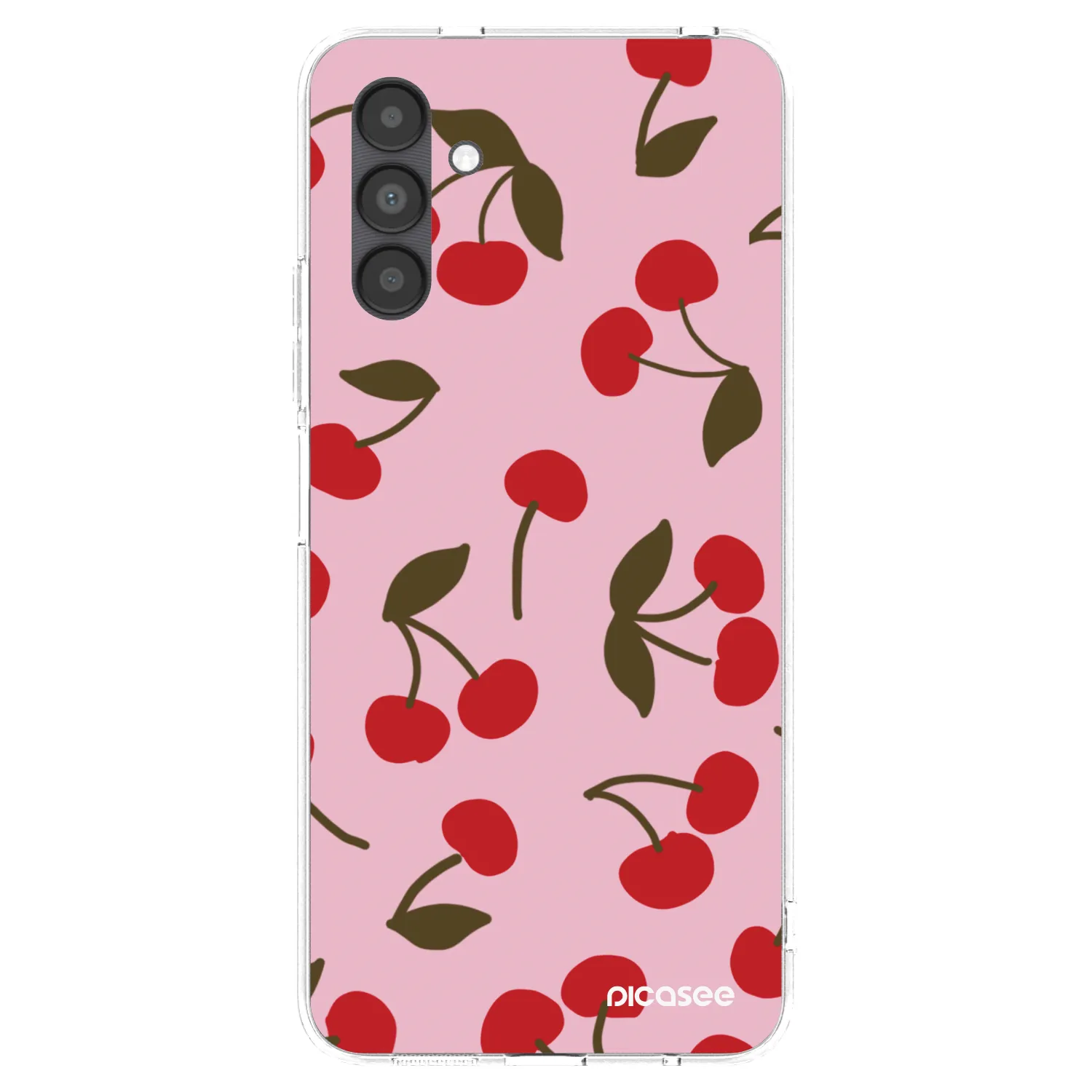 Picasee silikonowe przeźroczyste etui na Samsung Galaxy A04s A047F - Cherry