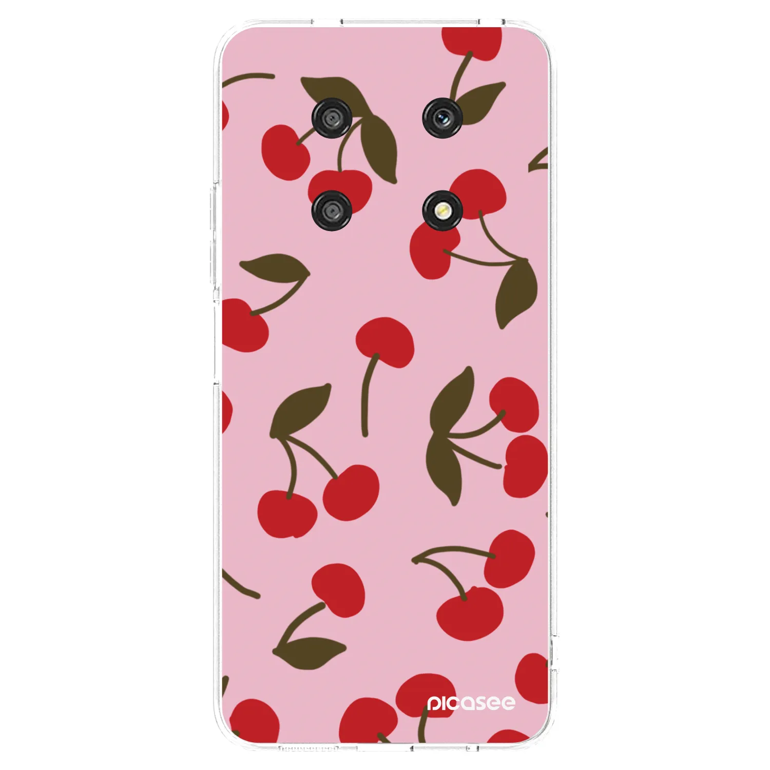 Picasee silikonowe przeźroczyste etui na Honor Magic4 Lite 5G - Cherry