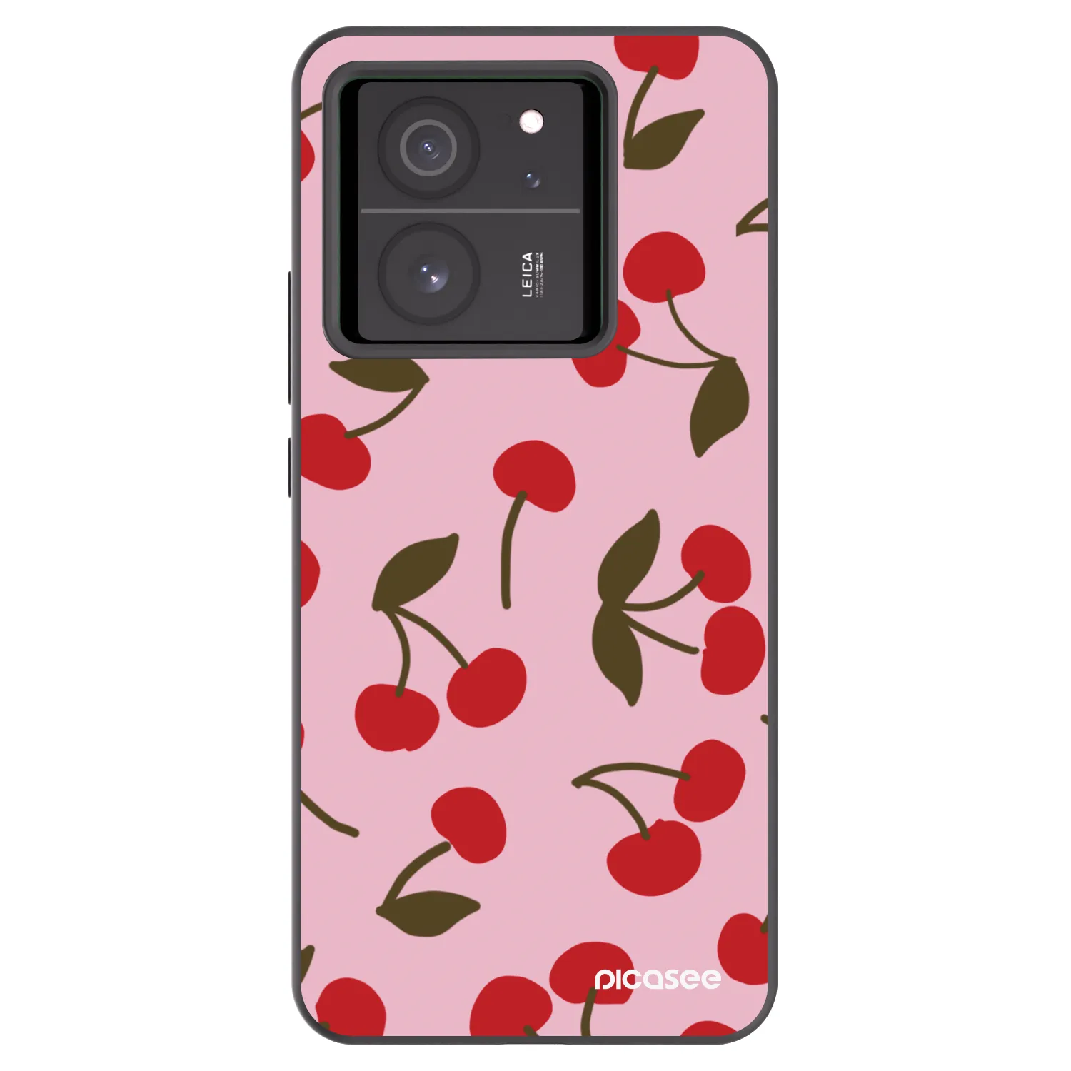 Picasee silikonowe czarne etui na Xiaomi 13T - Cherry