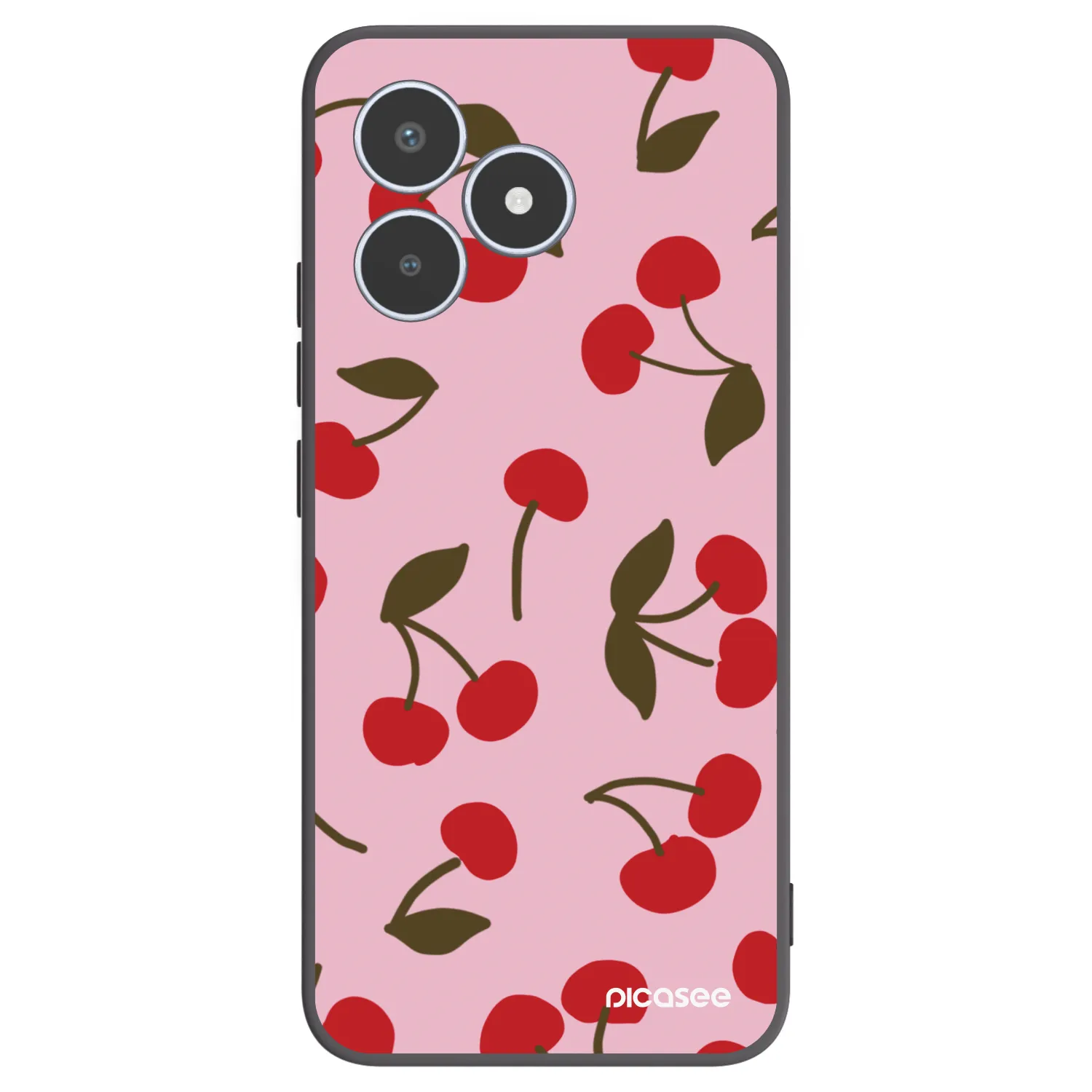 Picasee silikonowe czarne etui na Realme C53 - Cherry