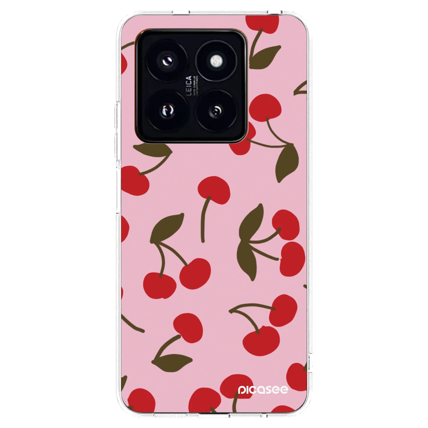 Picasee silikonowe przeźroczyste etui na Xiaomi 14 Pro - Cherry