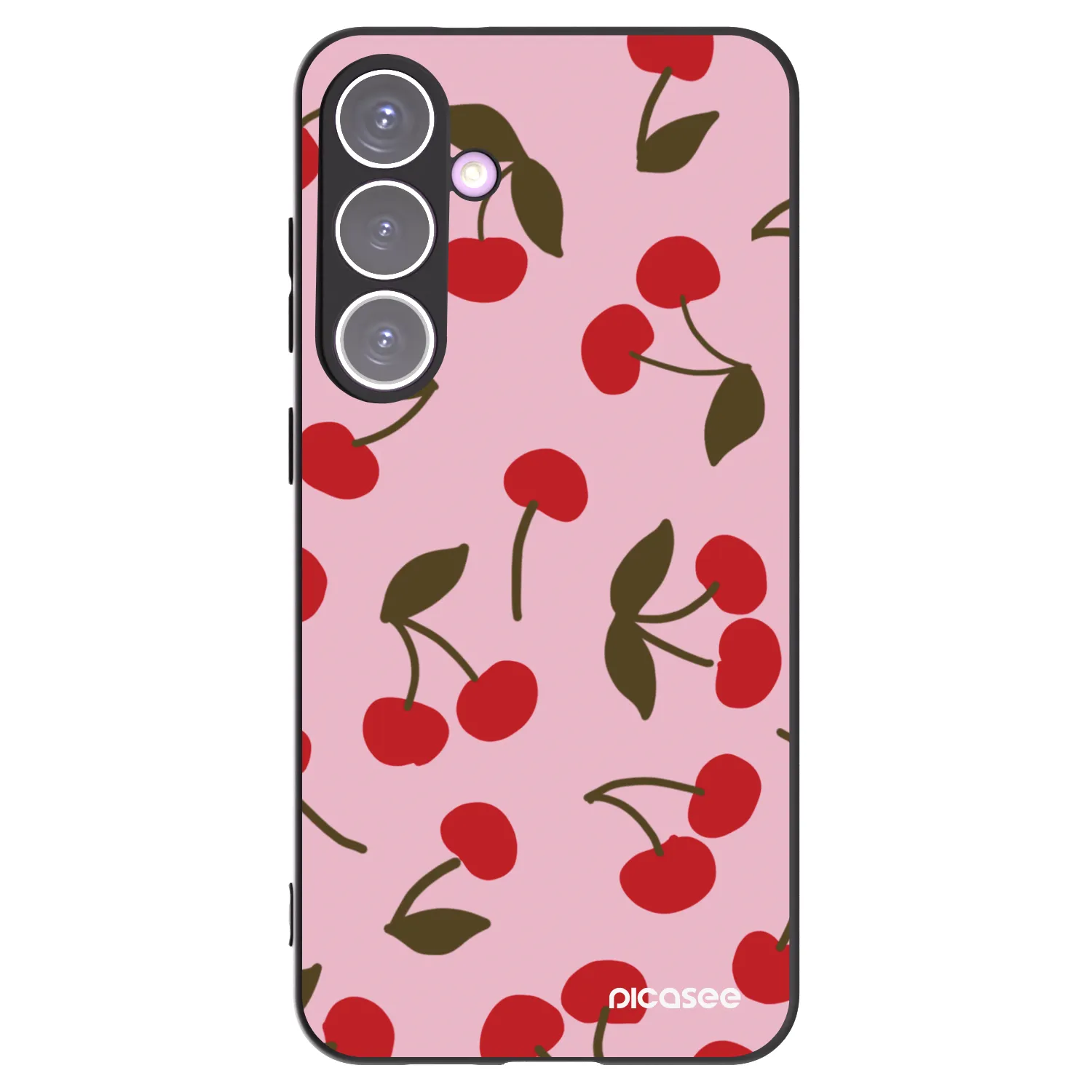 Picasee silikonowe czarne etui na Samsung Galaxy S24+ S926B 5G - Cherry