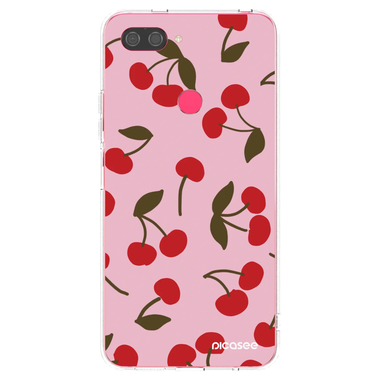 Picasee silikonowe przeźroczyste etui na Xiaomi Mi 8 Lite - Cherry