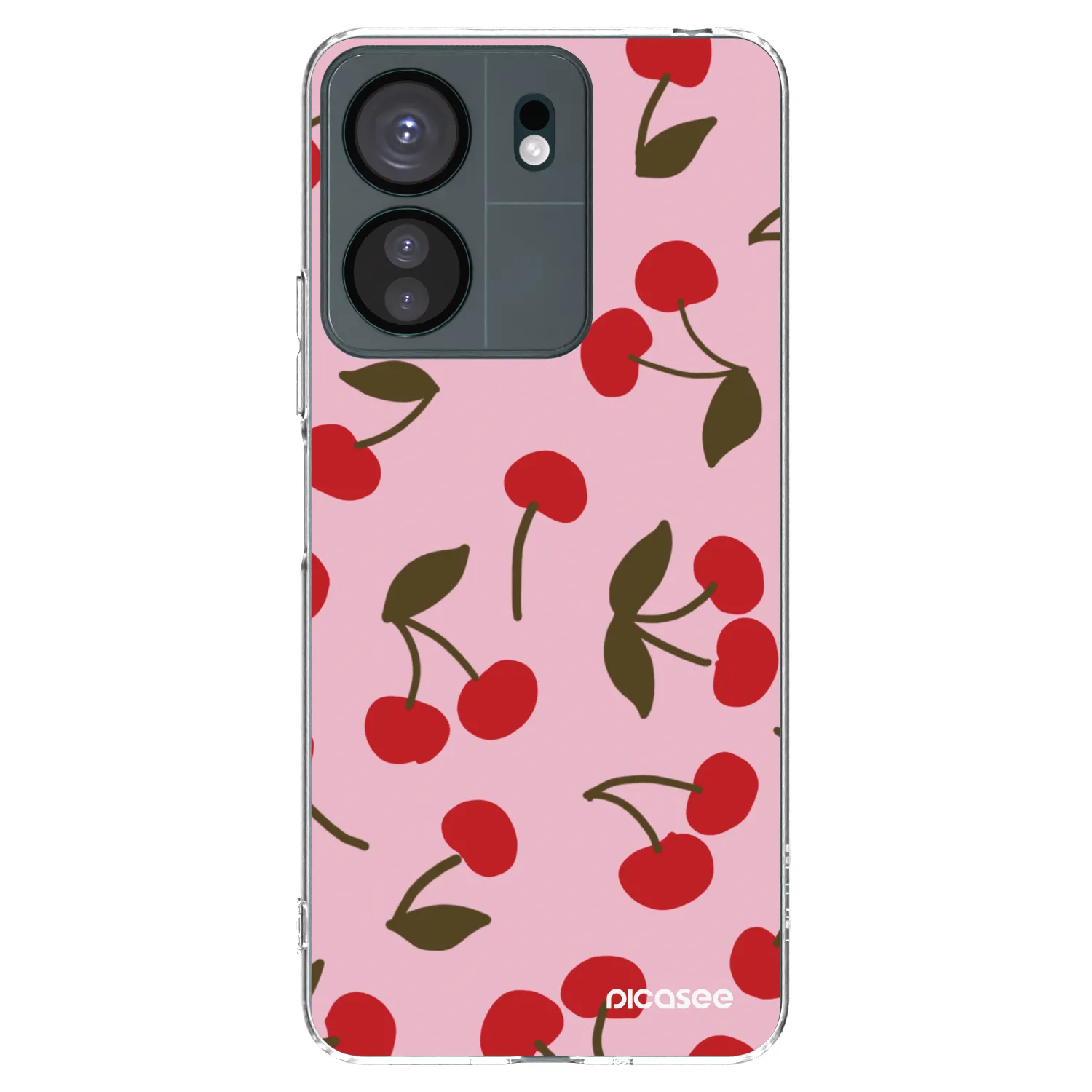 Picasee silikonowe przeźroczyste etui na Xiaomi Redmi 13C 4G - Cherry