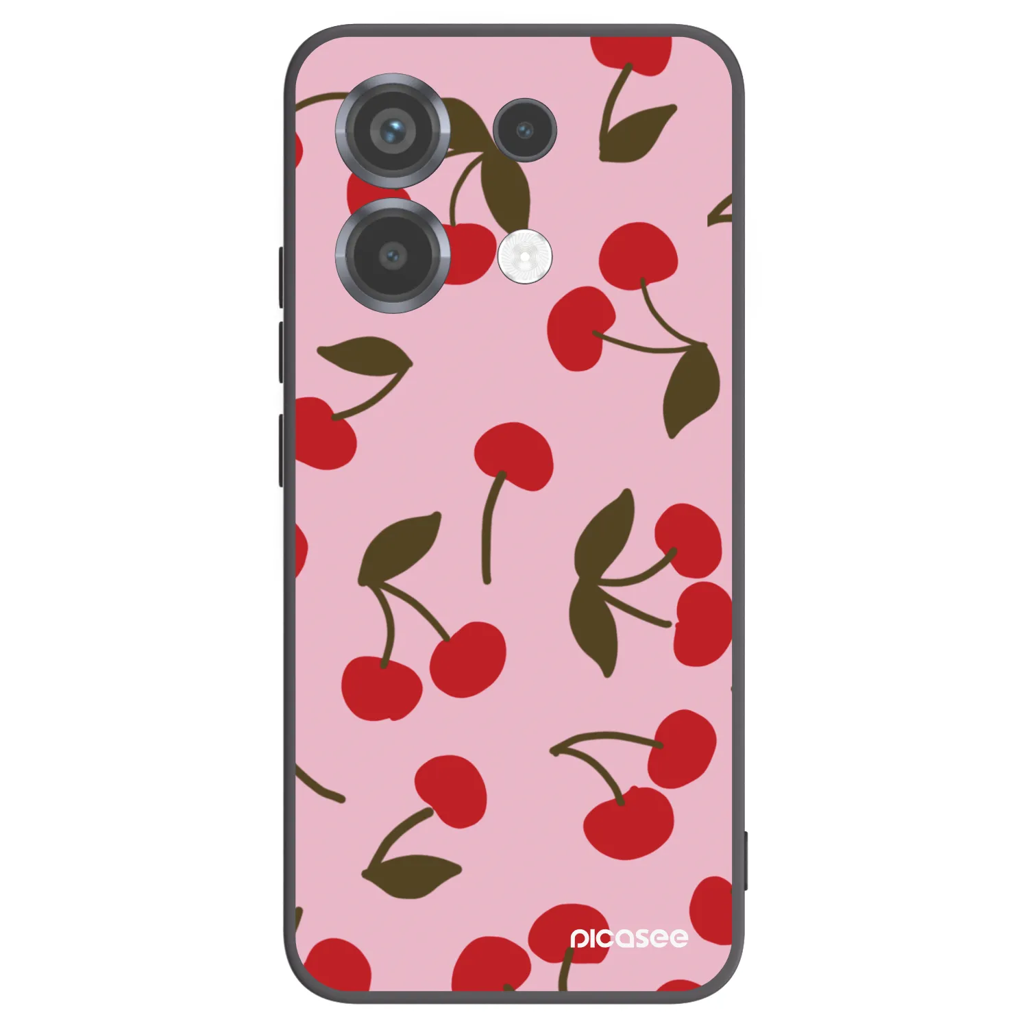 Picasee silikonowe czarne etui na Xiaomi Poco X6 - Cherry