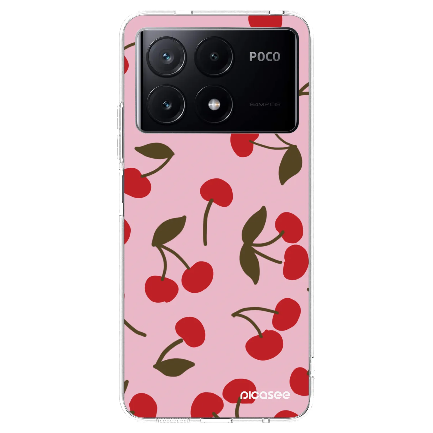 Picasee silikonowe przeźroczyste etui na Xiaomi Poco X6 Pro - Cherry