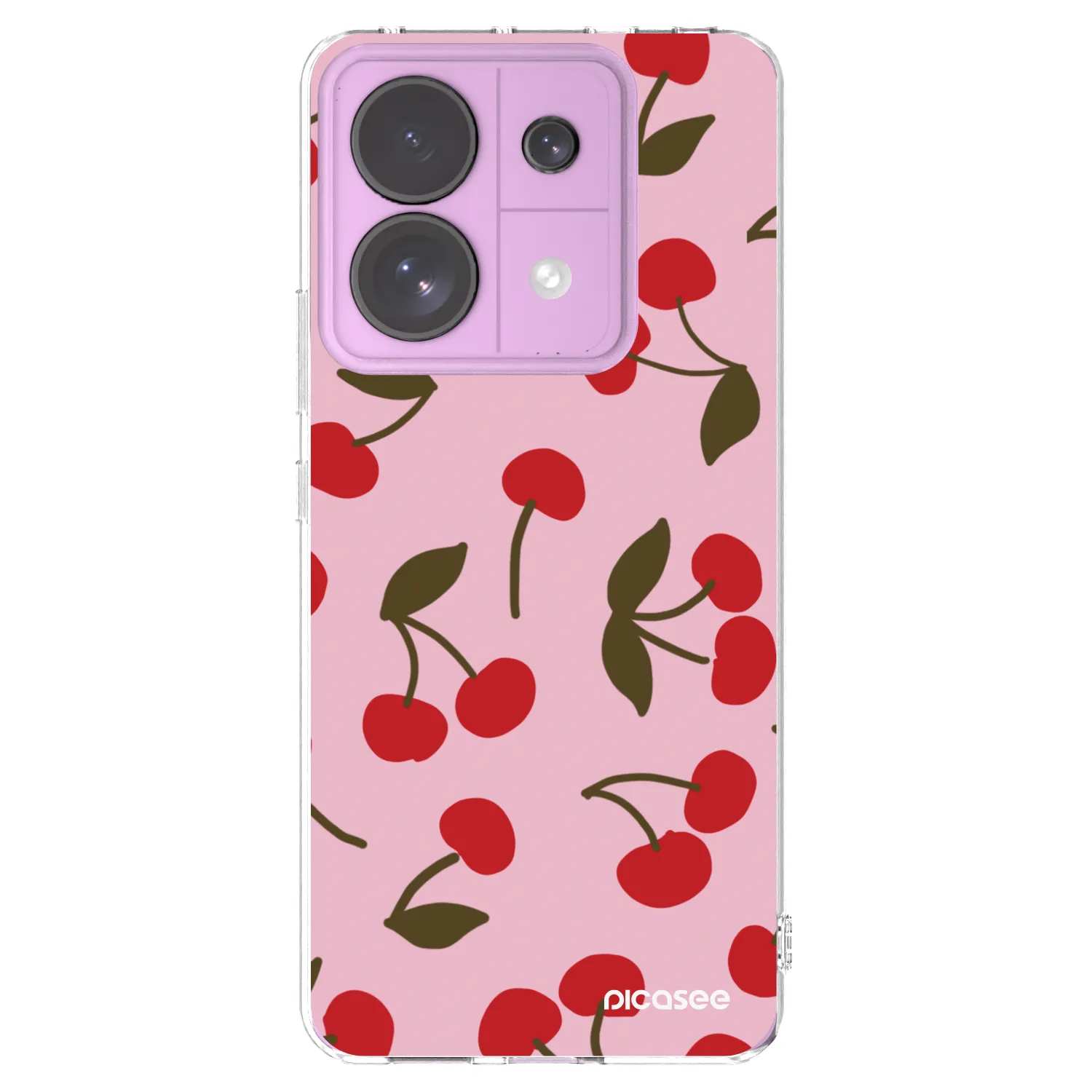 Picasee silikonowe przeźroczyste etui na Xiaomi Redmi Note 13 Pro 5G - Cherry