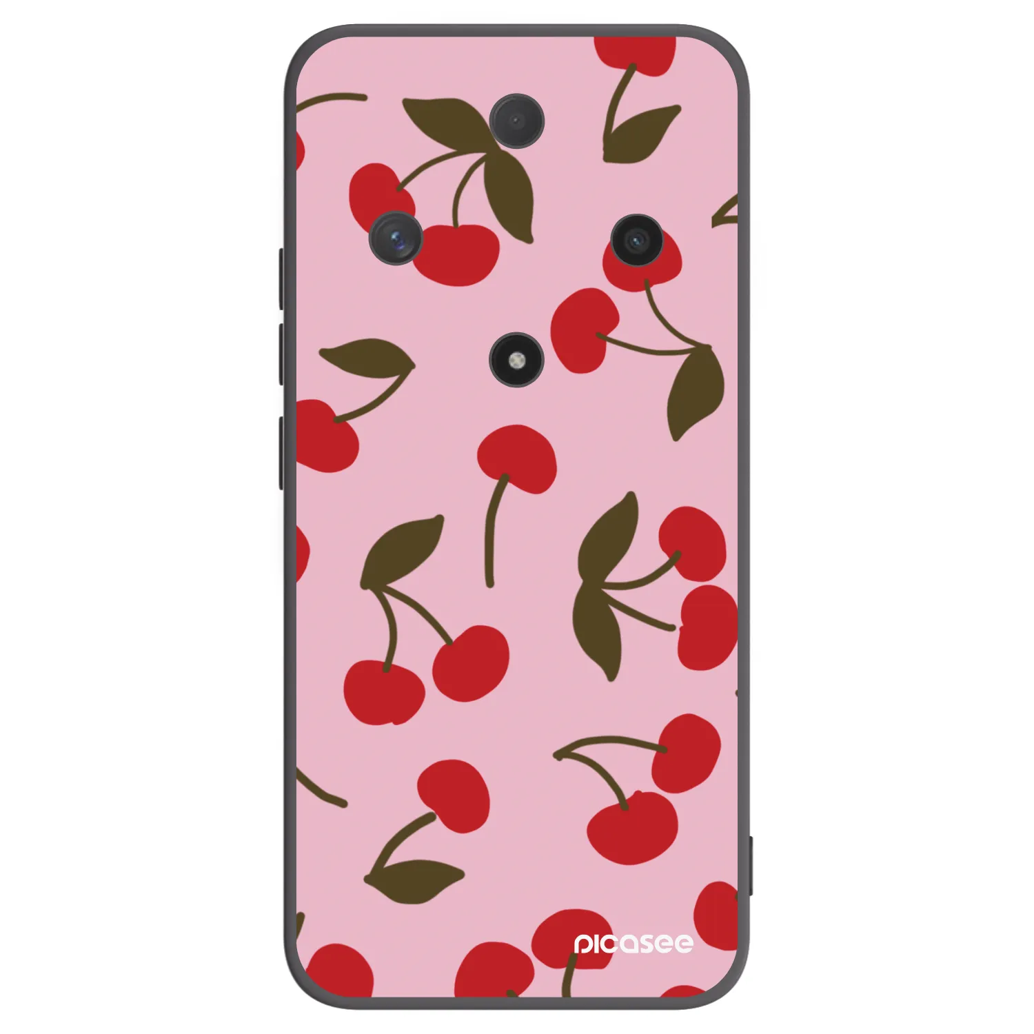 Picasee silikonowe czarne etui na Honor Magic6 Lite 5G - Cherry