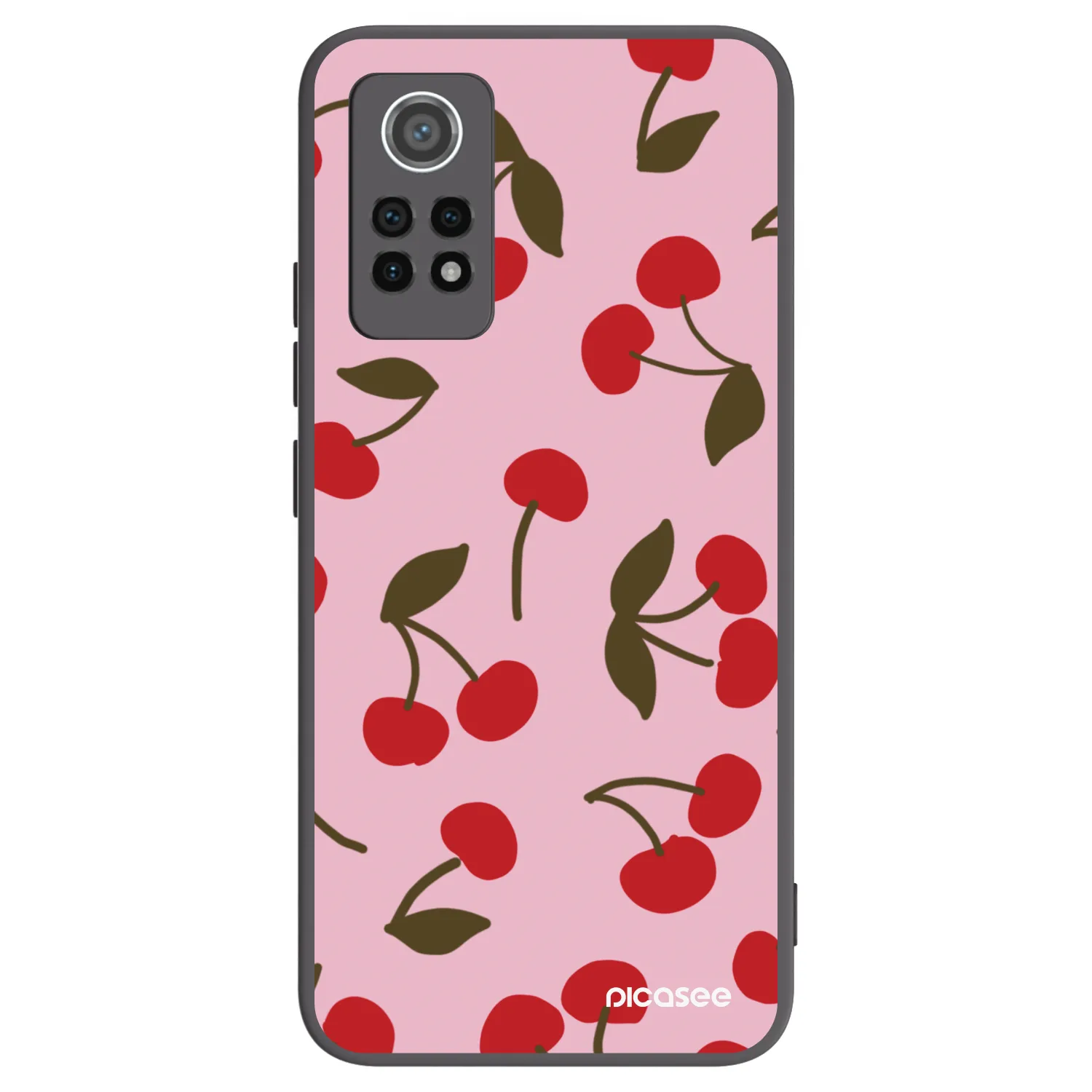 Picasee silikonowe czarne etui na Xiaomi Redmi Note 12 Pro 4G - Cherry