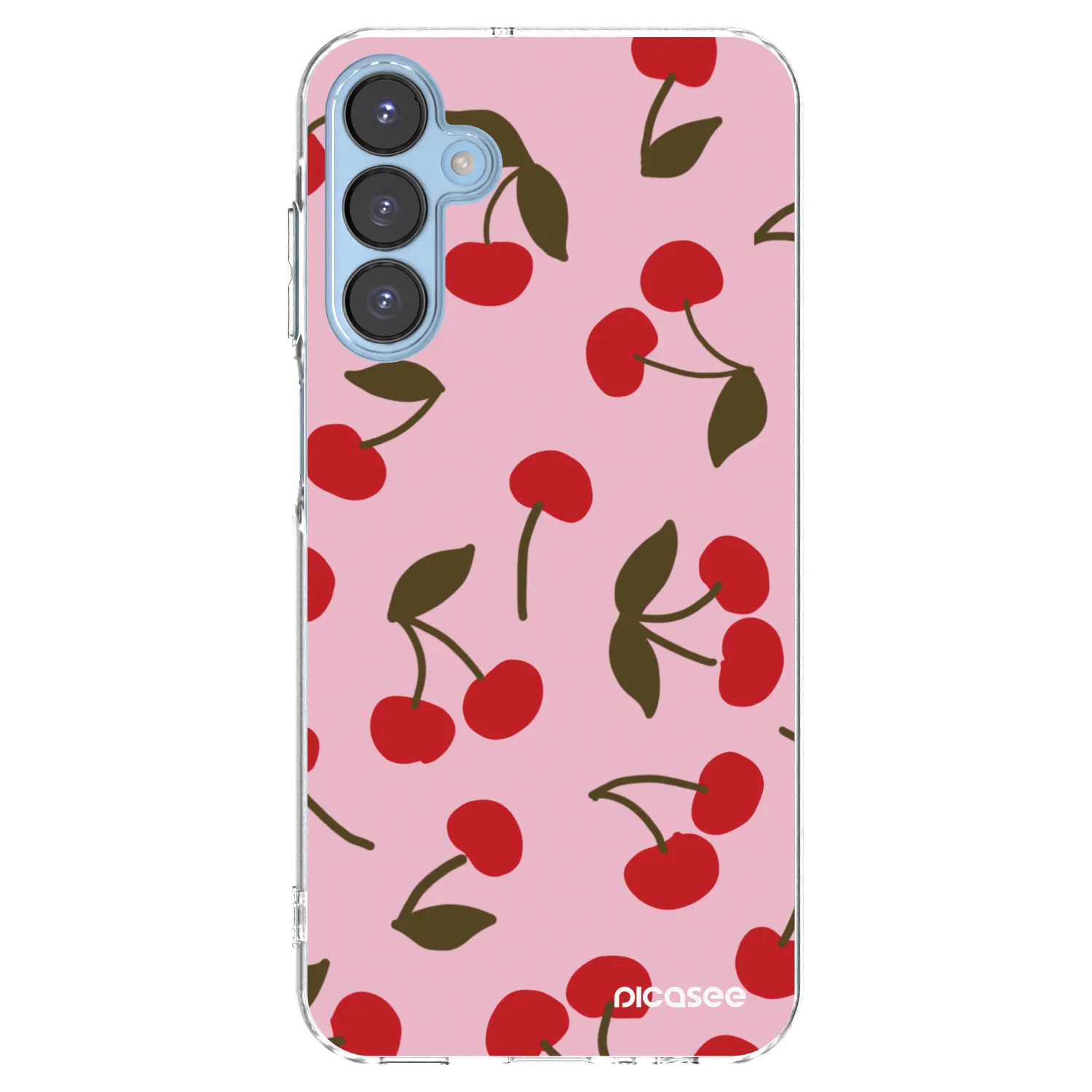 Picasee silikonowe przeźroczyste etui na Samsung Galaxy A15 A156B 5G - Cherry