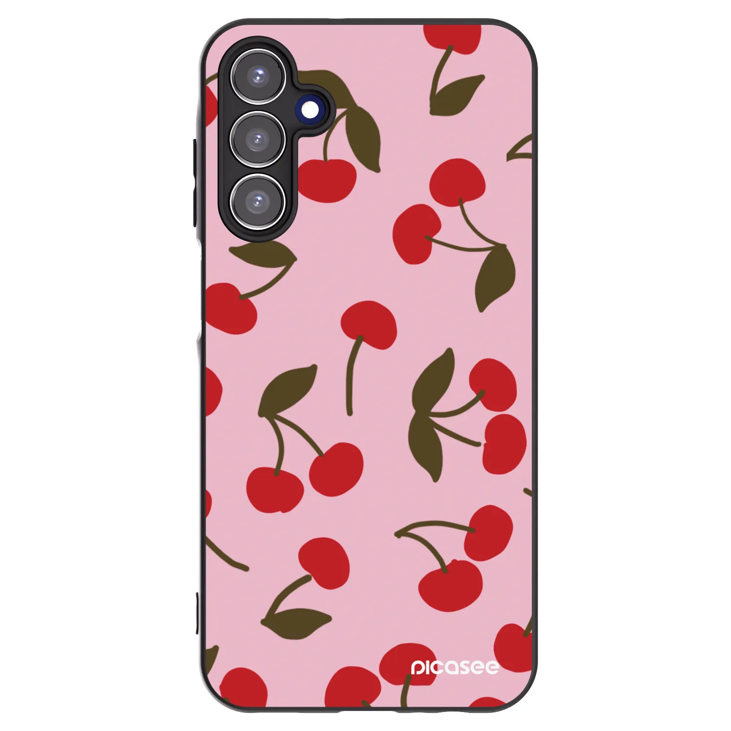 Picasee silikonowe czarne etui na Samsung Galaxy A15 A155F 4G - Cherry
