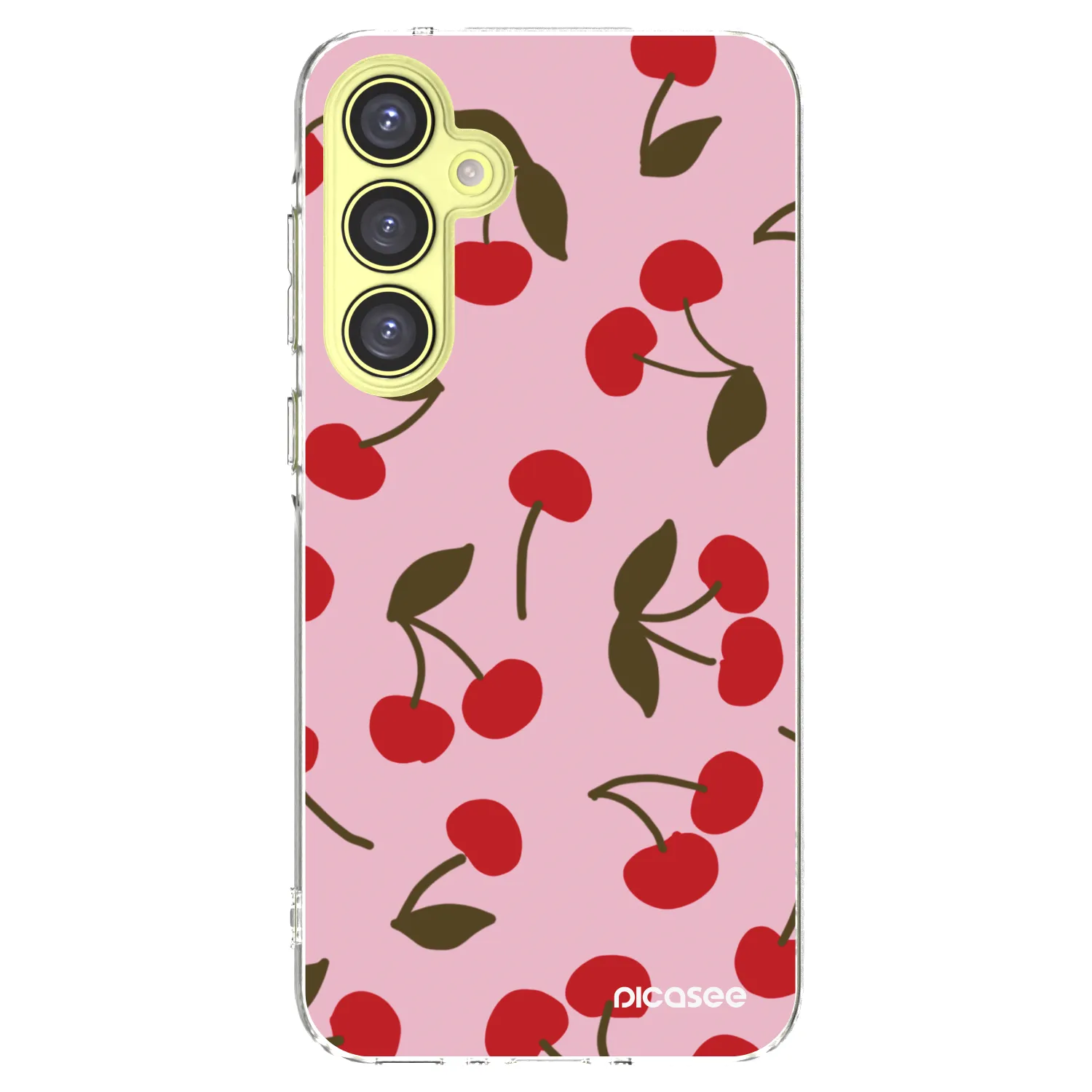 Picasee silikonowe przeźroczyste etui na Samsung Galaxy A35 5G A356B - Cherry