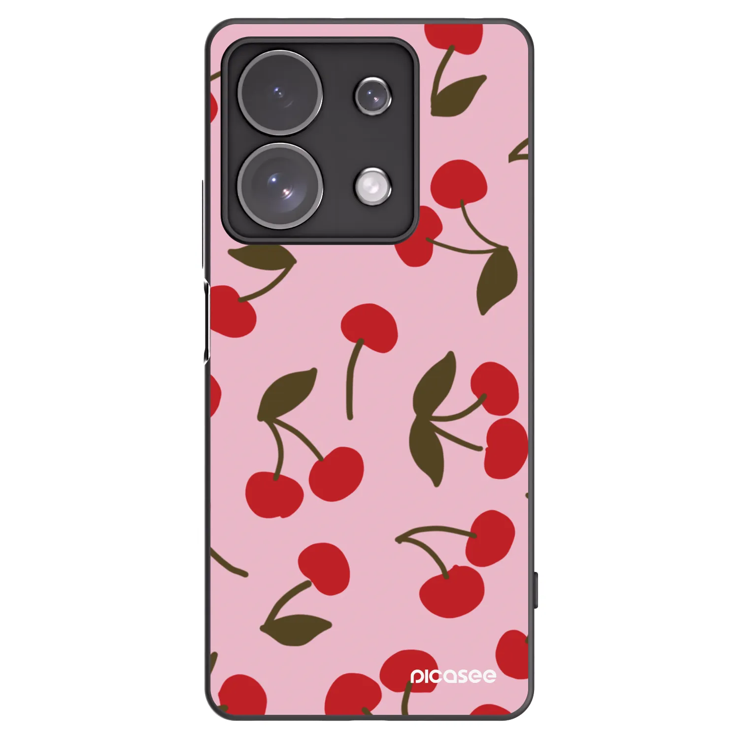Picasee silikonowe czarne etui na Xiaomi Redmi Note 13 Pro 4G - Cherry