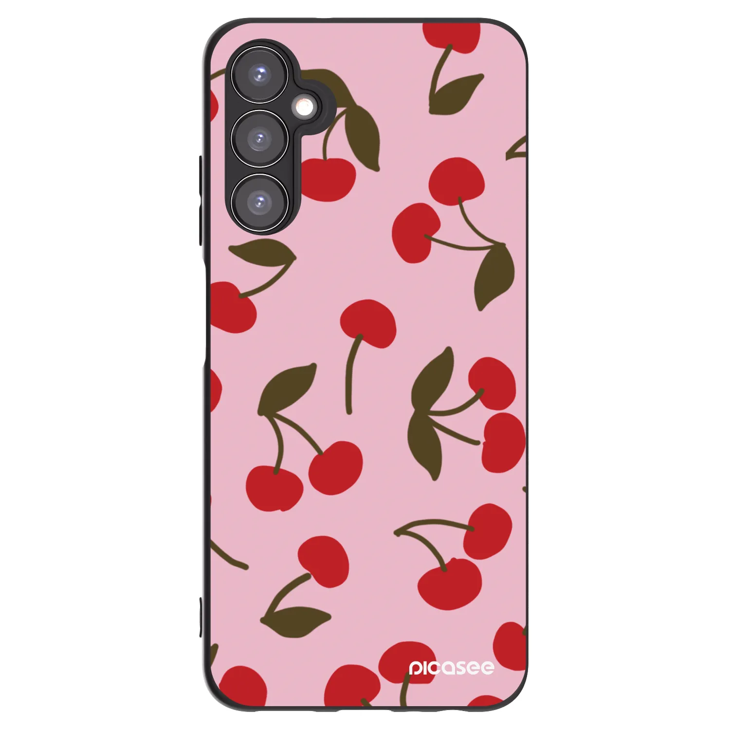Picasee silikonowe czarne etui na Samsung Galaxy A05s A057G - Cherry