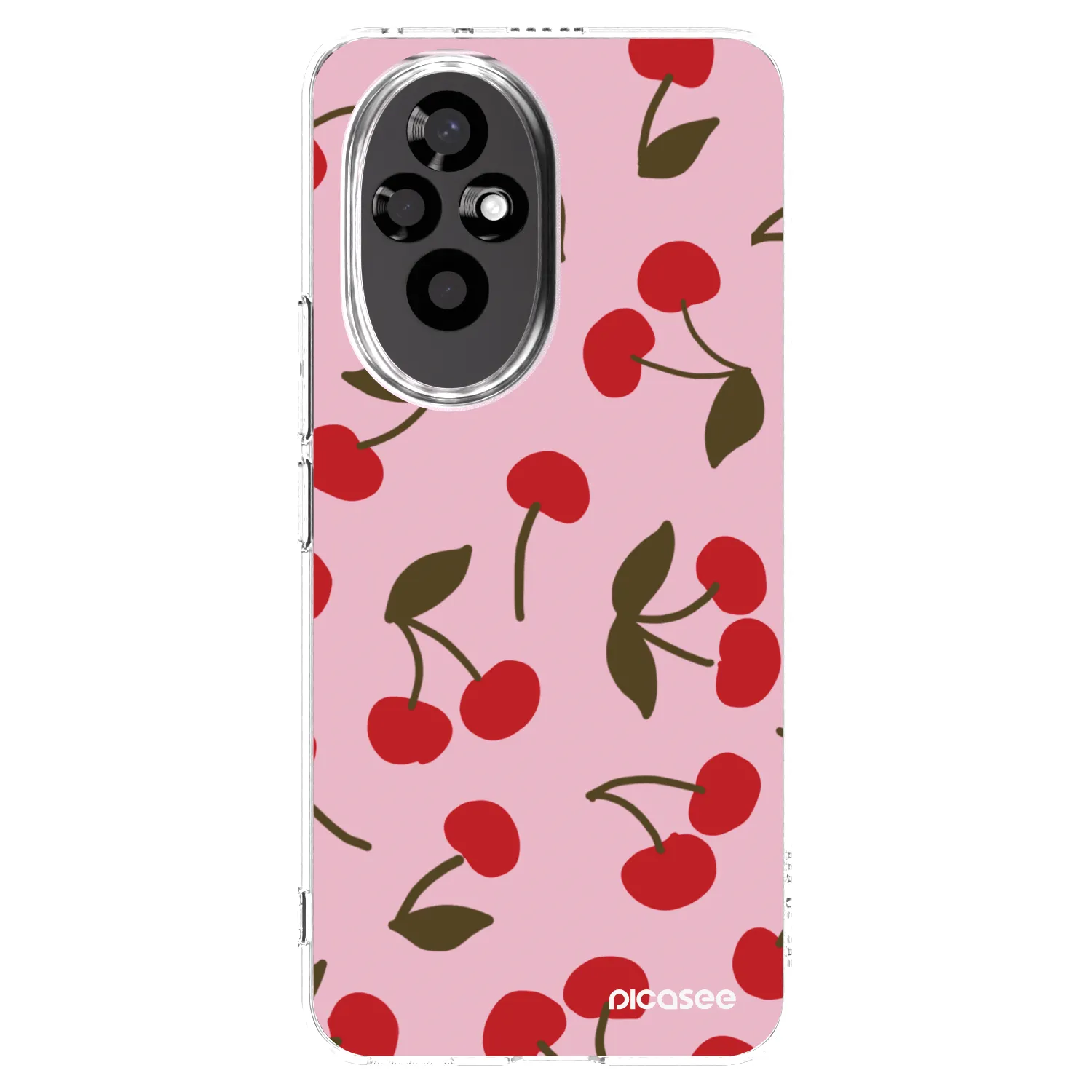 Picasee silikonowe przeźroczyste etui na Honor 200 Pro 5G - Cherry