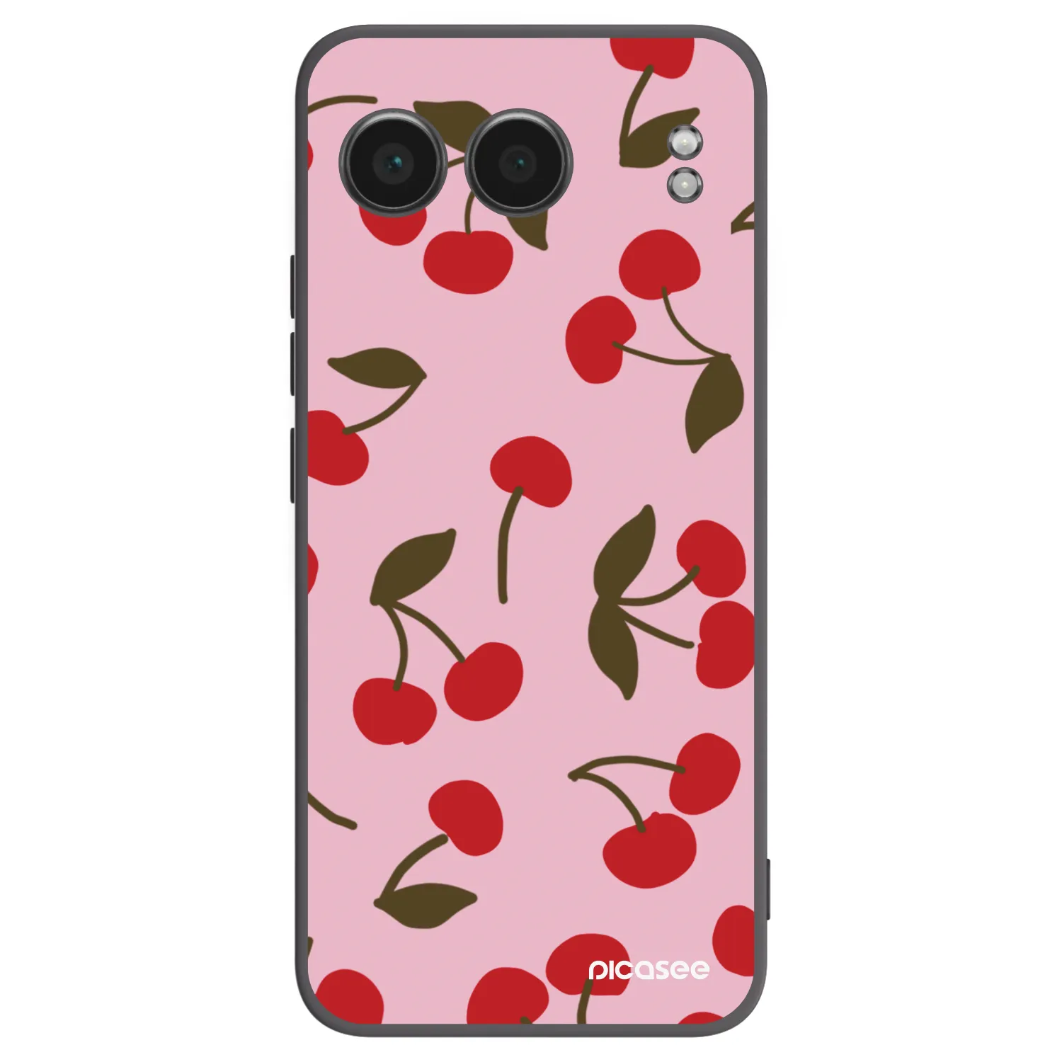 Picasee silikonowe czarne etui na OnePlus Nord 4 - Cherry