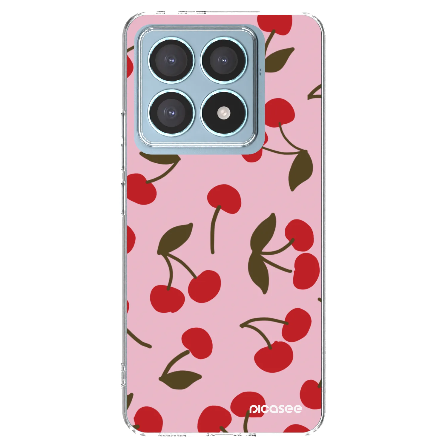 Picasee silikonowe przeźroczyste etui na Xiaomi 14T Pro - Cherry