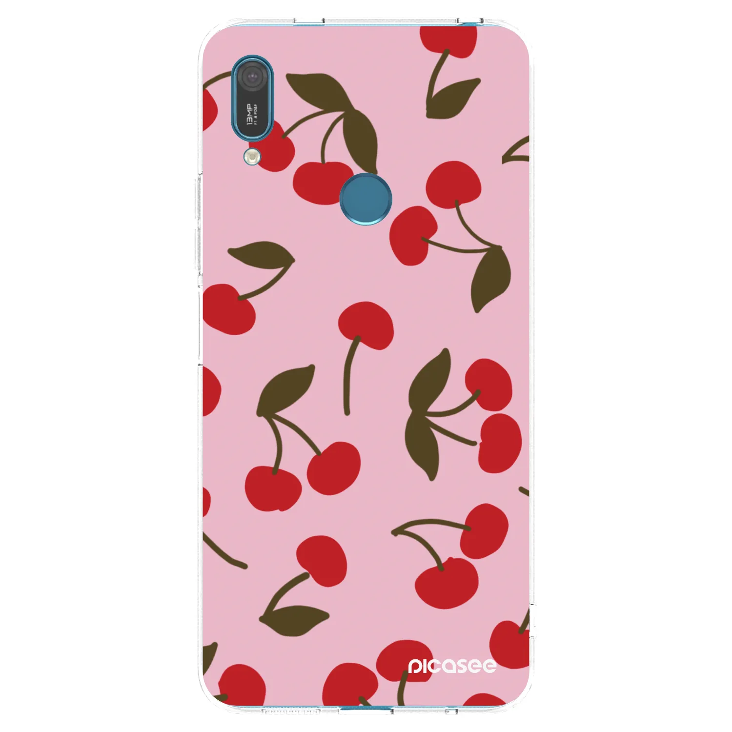 Picasee silikonowe przeźroczyste etui na Huawei Y7 2019 - Cherry