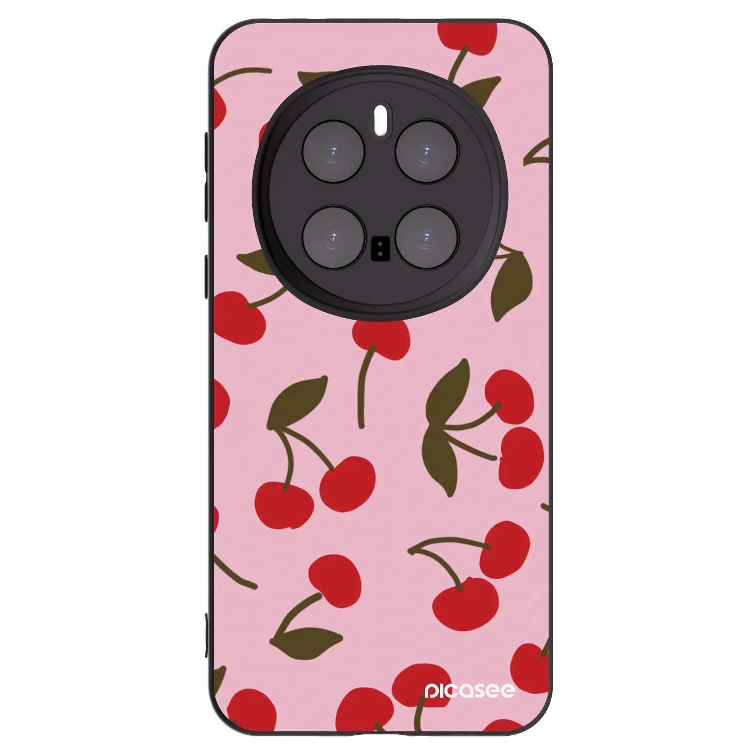 Picasee silikonowe czarne etui na Honor Magic7 Pro 5G - Cherry