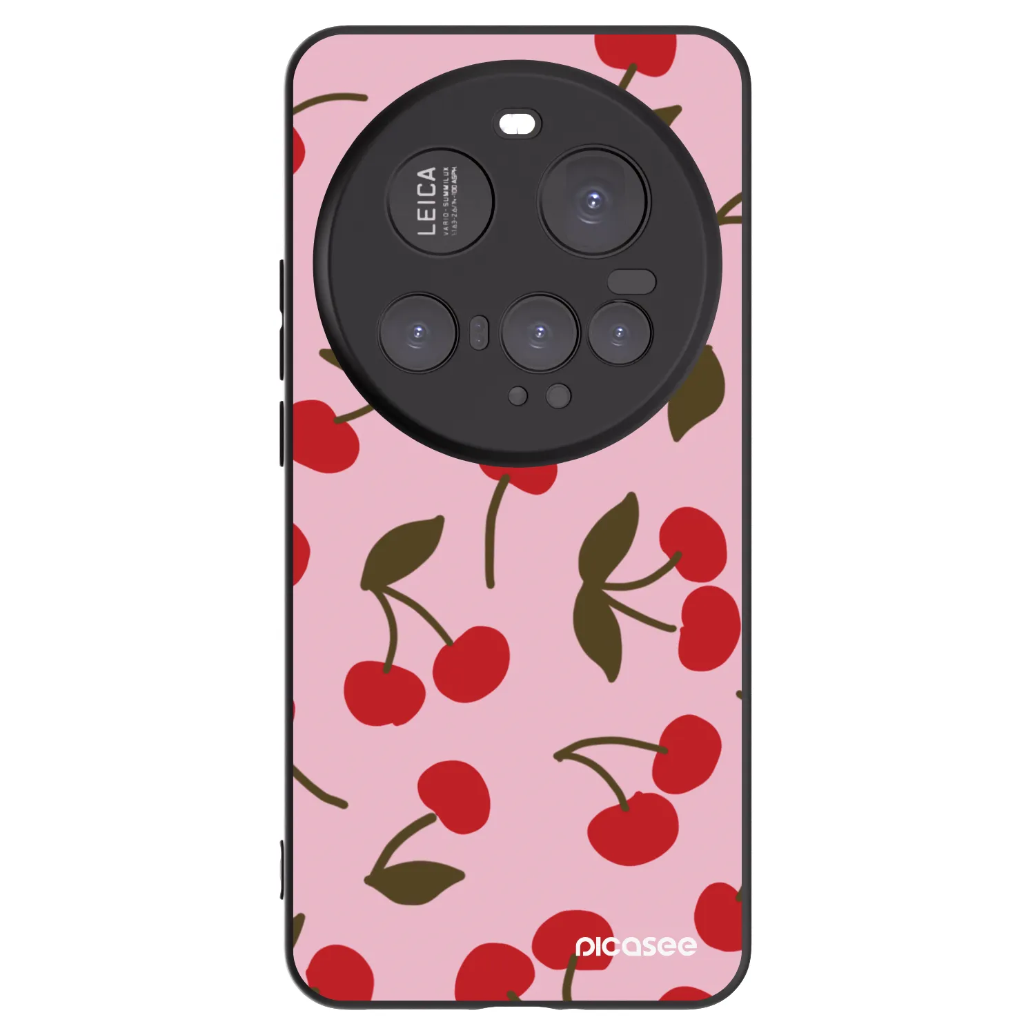Picasee silikonowe czarne etui na Xiaomi 15 Ultra - Cherry