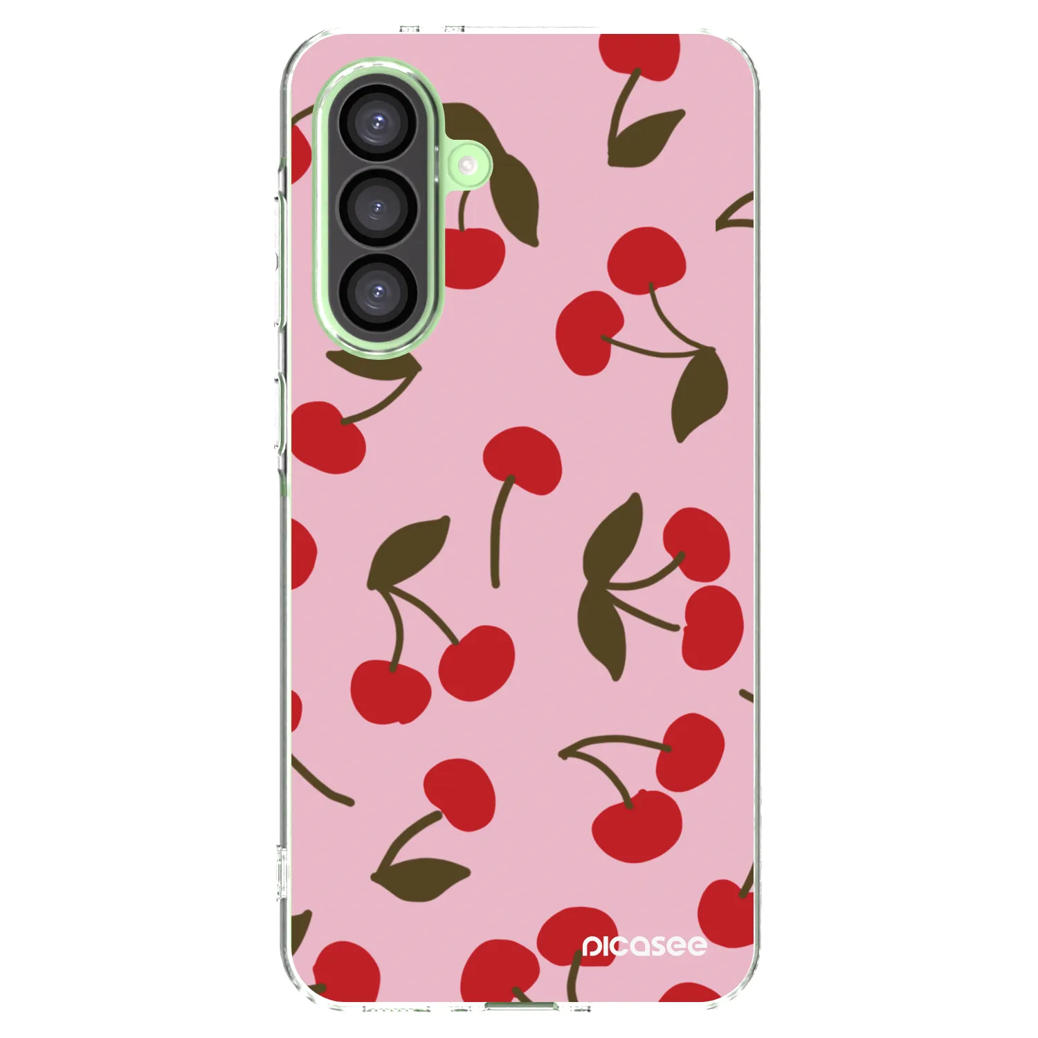 Picasee silikonowe przeźroczyste etui na Samsung Galaxy A26 5G A266B - Cherry