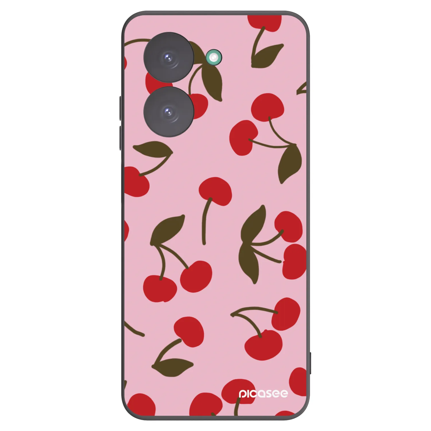Picasee silikonowe czarne etui na Xiaomi Redmi A5 - Cherry