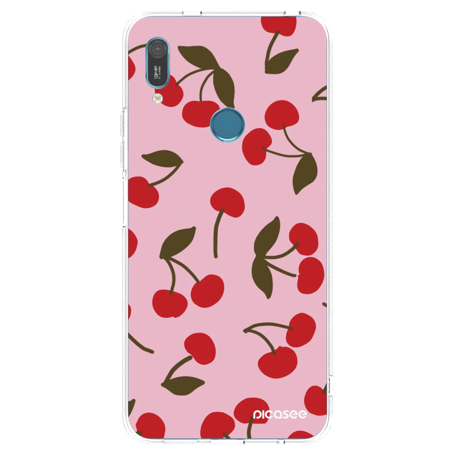 Picasee silikonowe przeźroczyste etui na Huawei Y6 2019 - Cherry