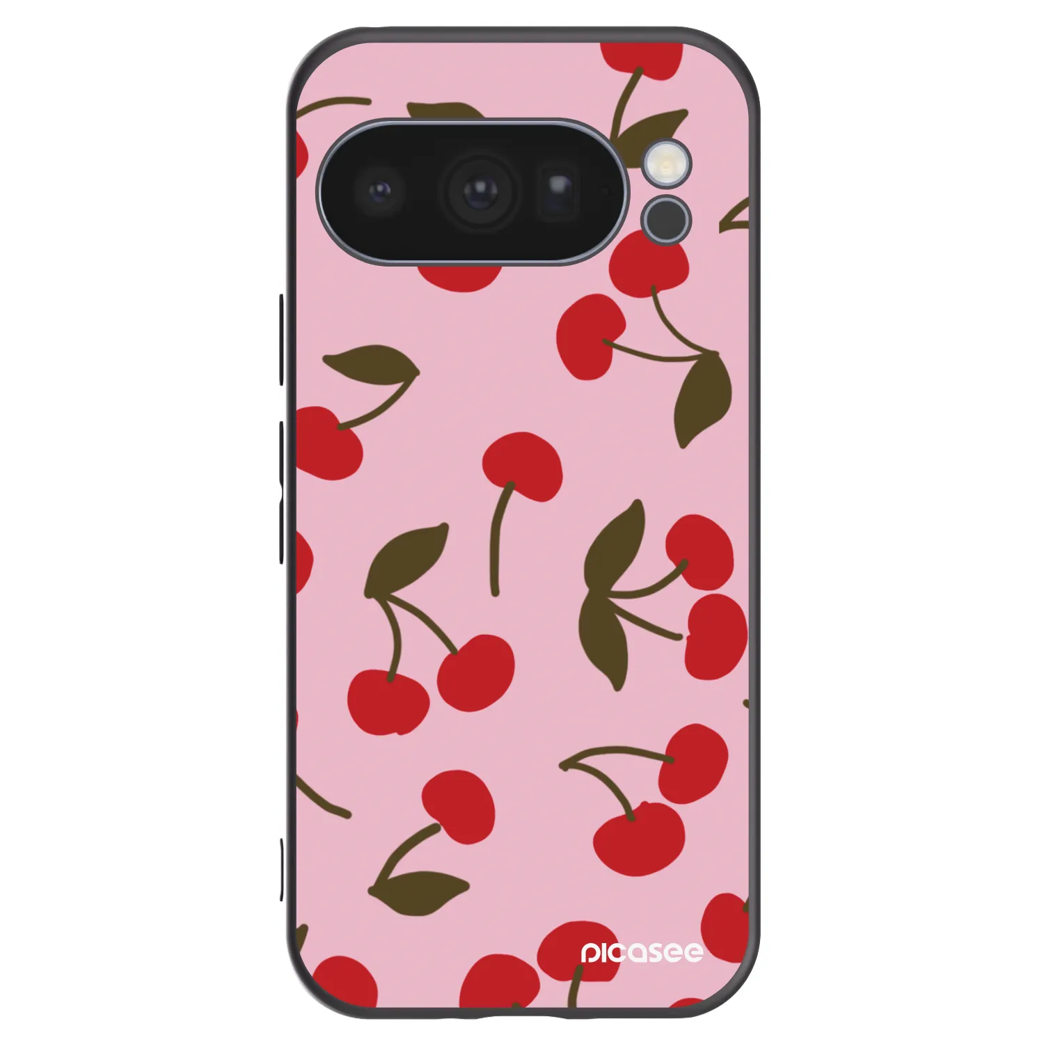 Picasee silikonowe czarne etui na Google Pixel 10 Pro - Cherry