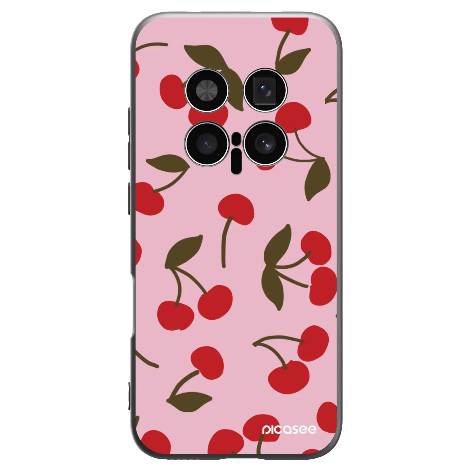 Picasee silikonowe czarne etui na Honor Magic8 Pro 5G - Cherry