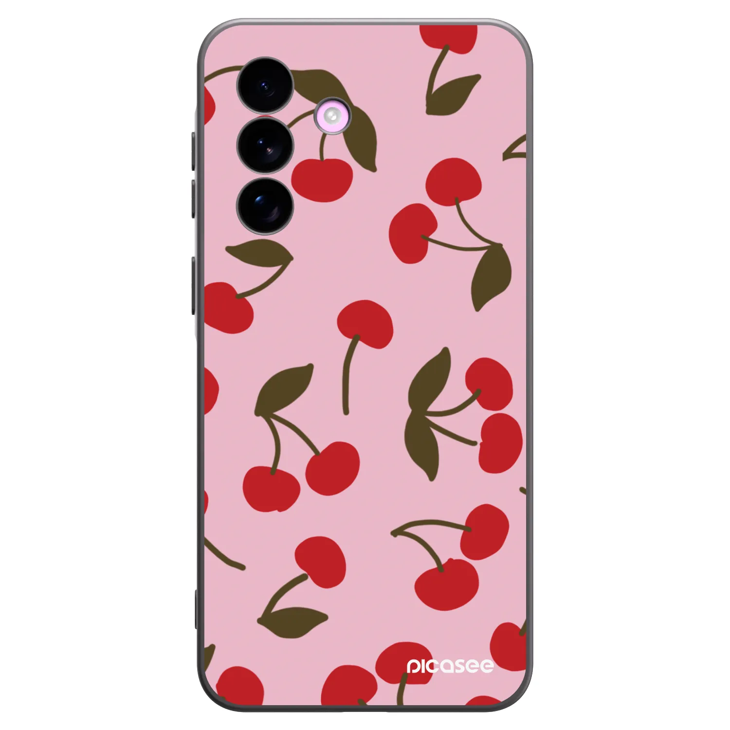 Picasee silikonowe czarne etui na Samsung Galaxy A57 5G - Cherry