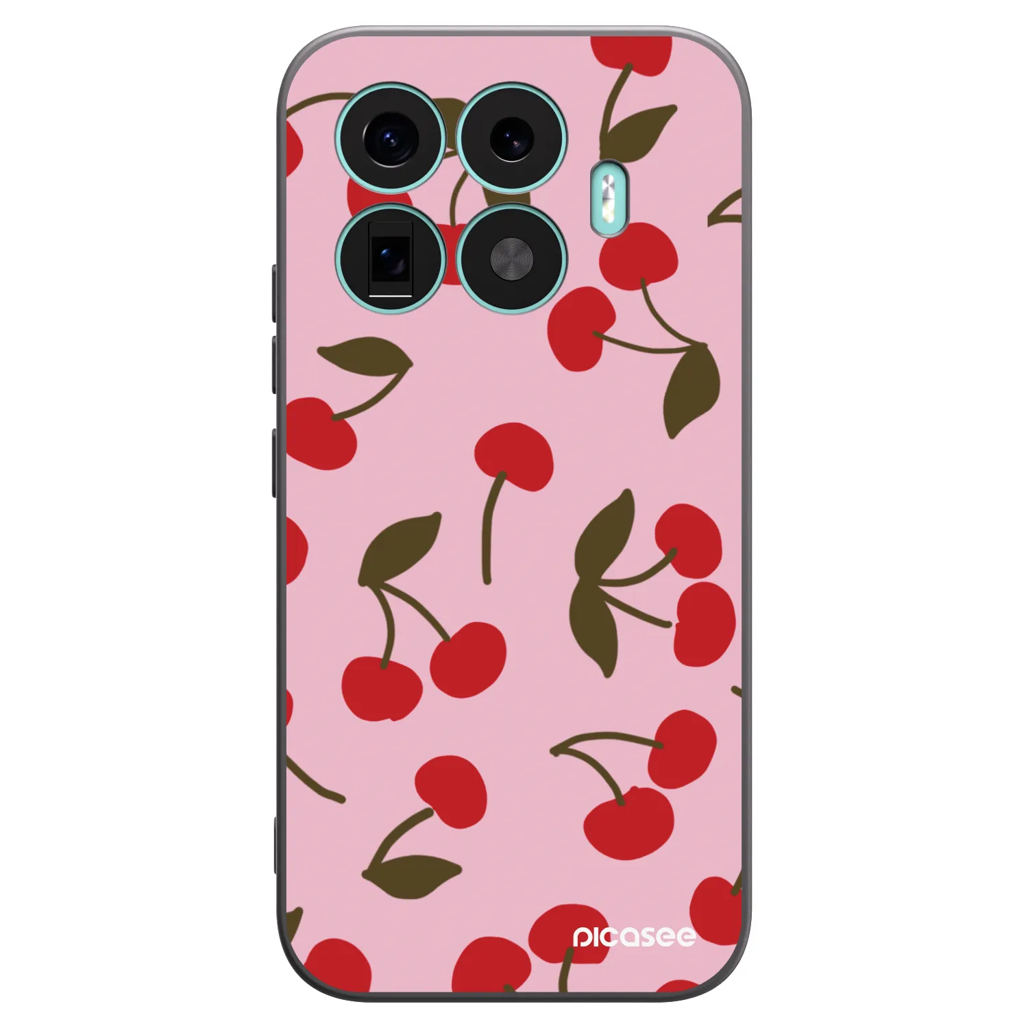 Picasee silikonowe czarne etui na Xiaomi 17T - Cherry