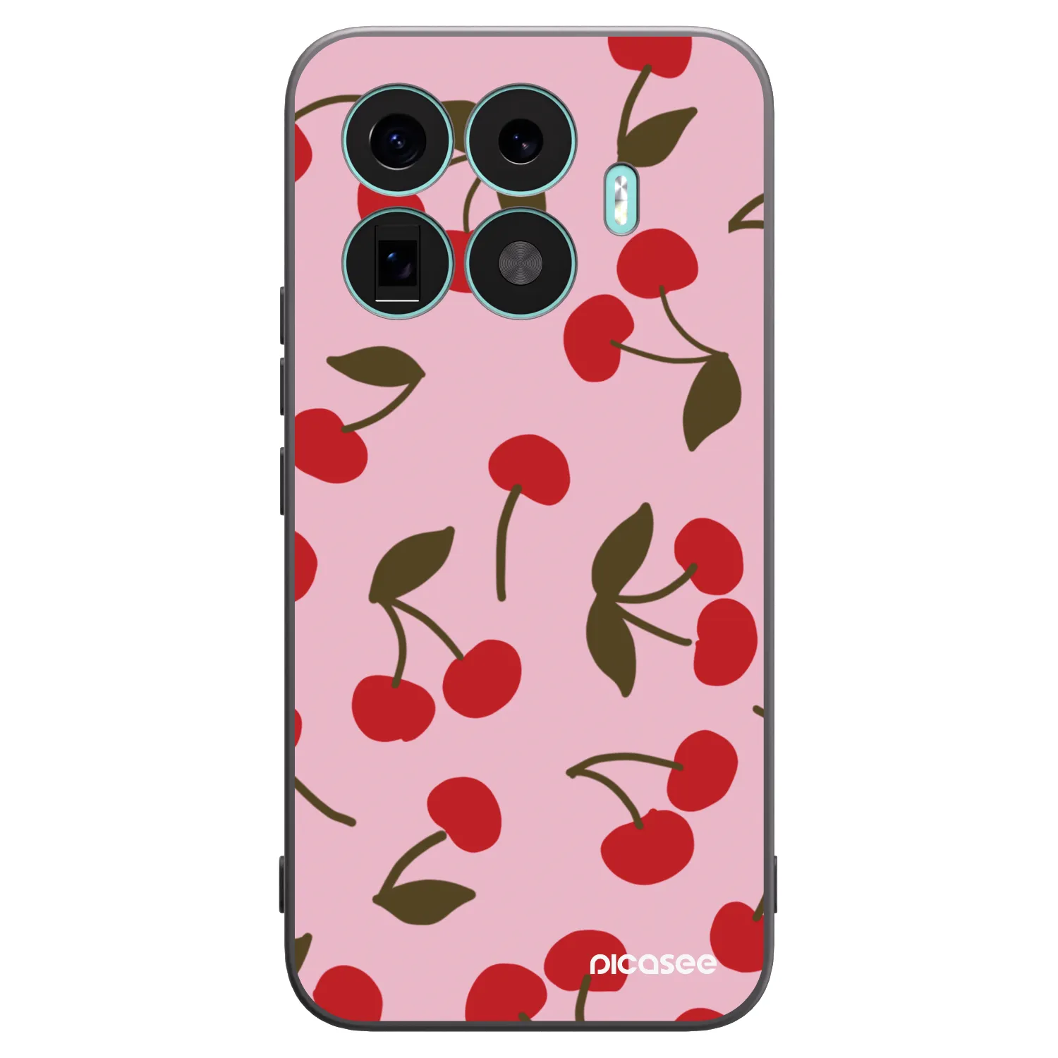 Picasee silikonowe czarne etui na Xiaomi 17T Pro - Cherry