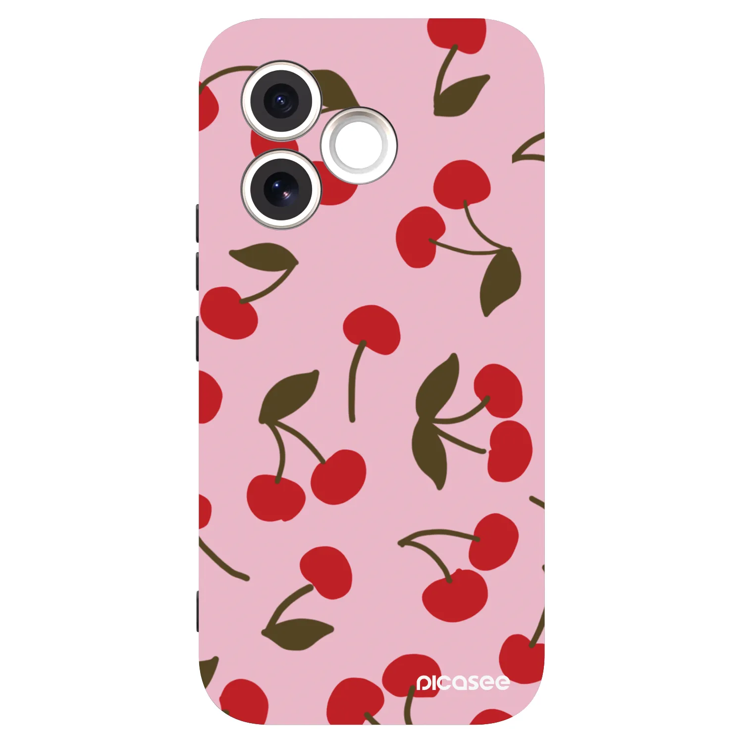 Picasee silikonowe czarne etui na Honor 600 Lite - Cherry
