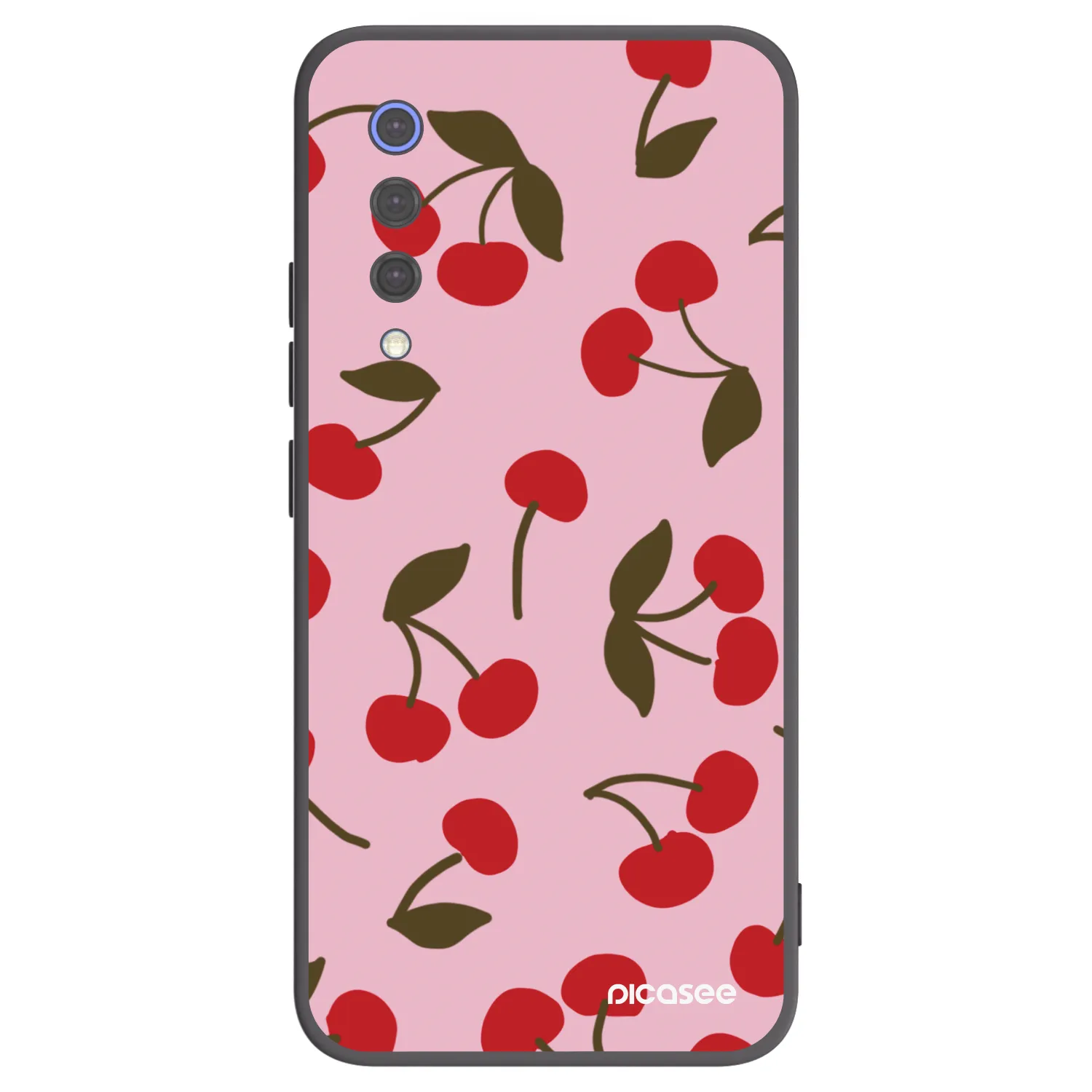 Picasee silikonowe czarne etui na Xiaomi Mi 9 SE - Cherry
