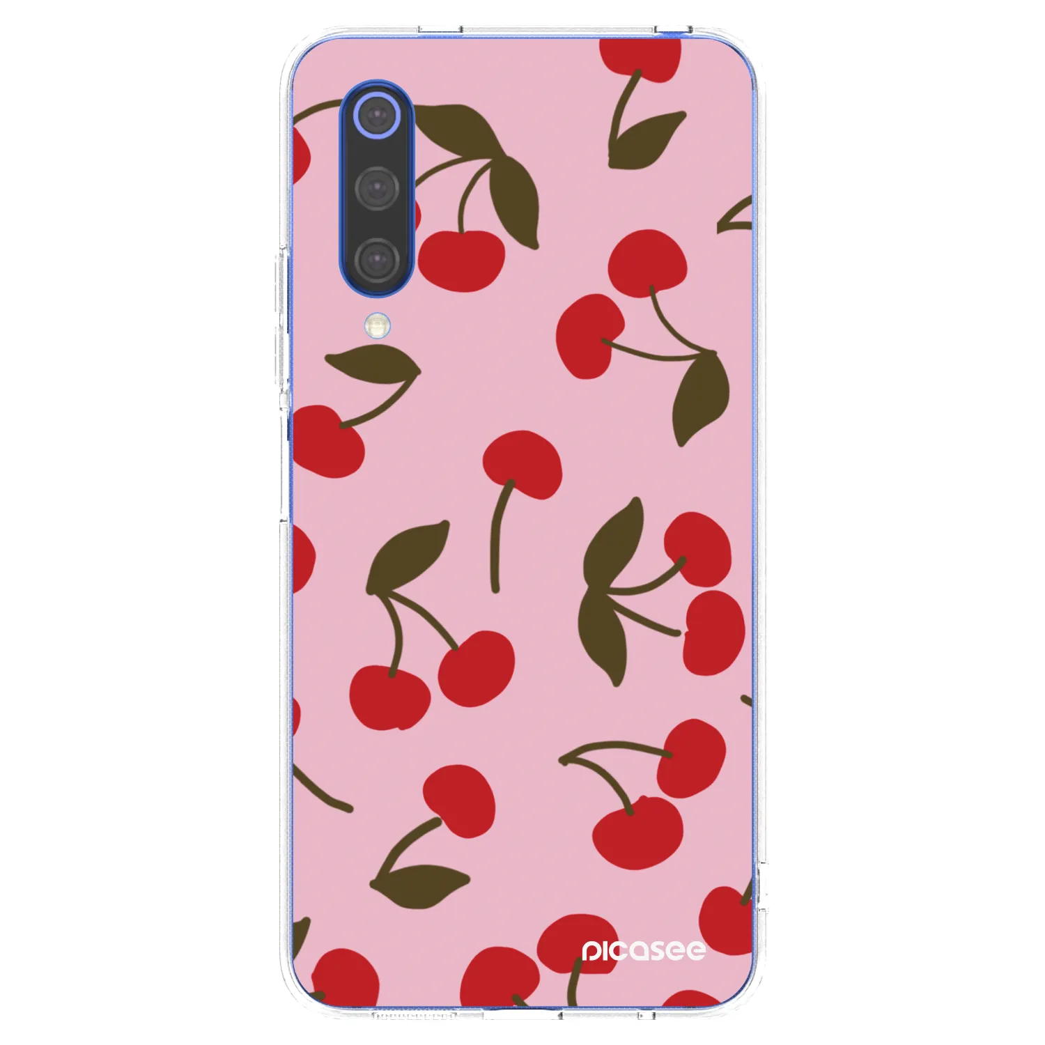 Picasee silikonowe przeźroczyste etui na Xiaomi Mi 9 SE - Cherry