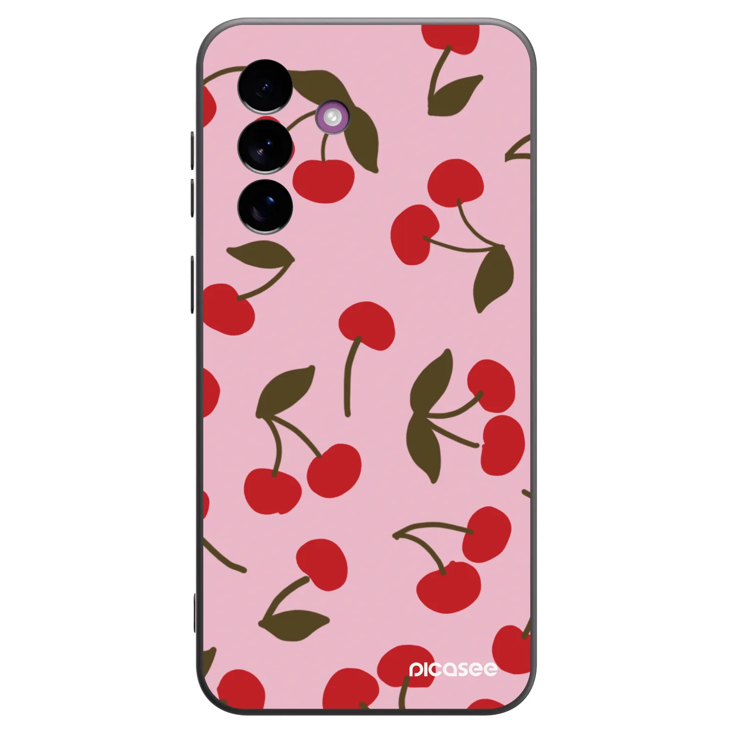 Picasee silikonowe czarne etui na Samsung Galaxy A37 - Cherry
