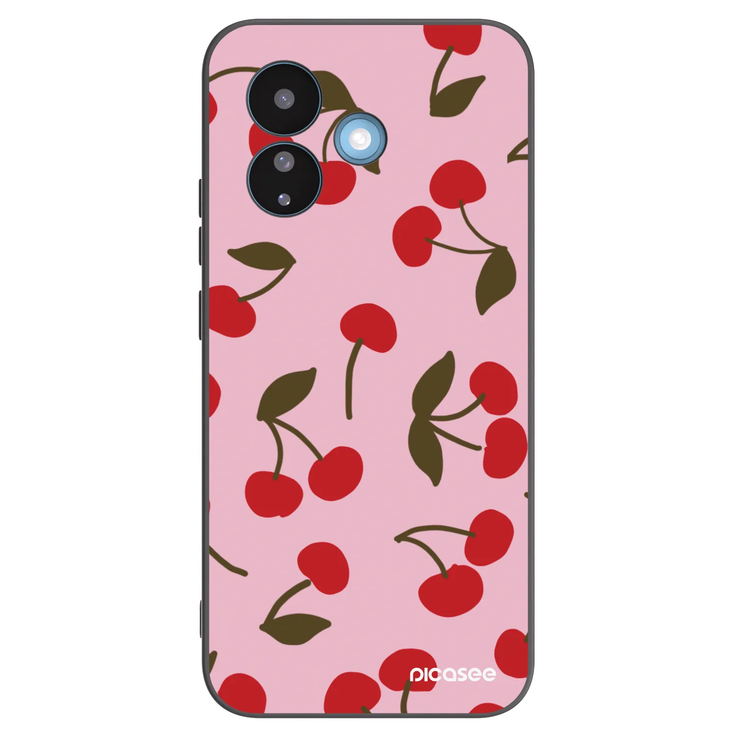 Picasee silikonowe czarne etui na Xiaomi Redmi Note 17 Pro 5G - Cherry