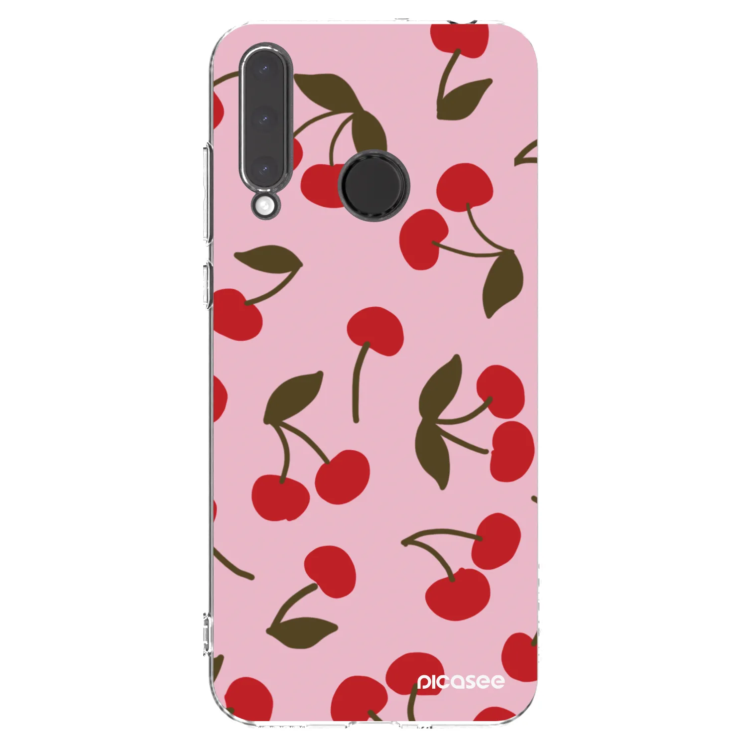 Picasee silikonowe przeźroczyste etui na Honor 20 Lite - Cherry