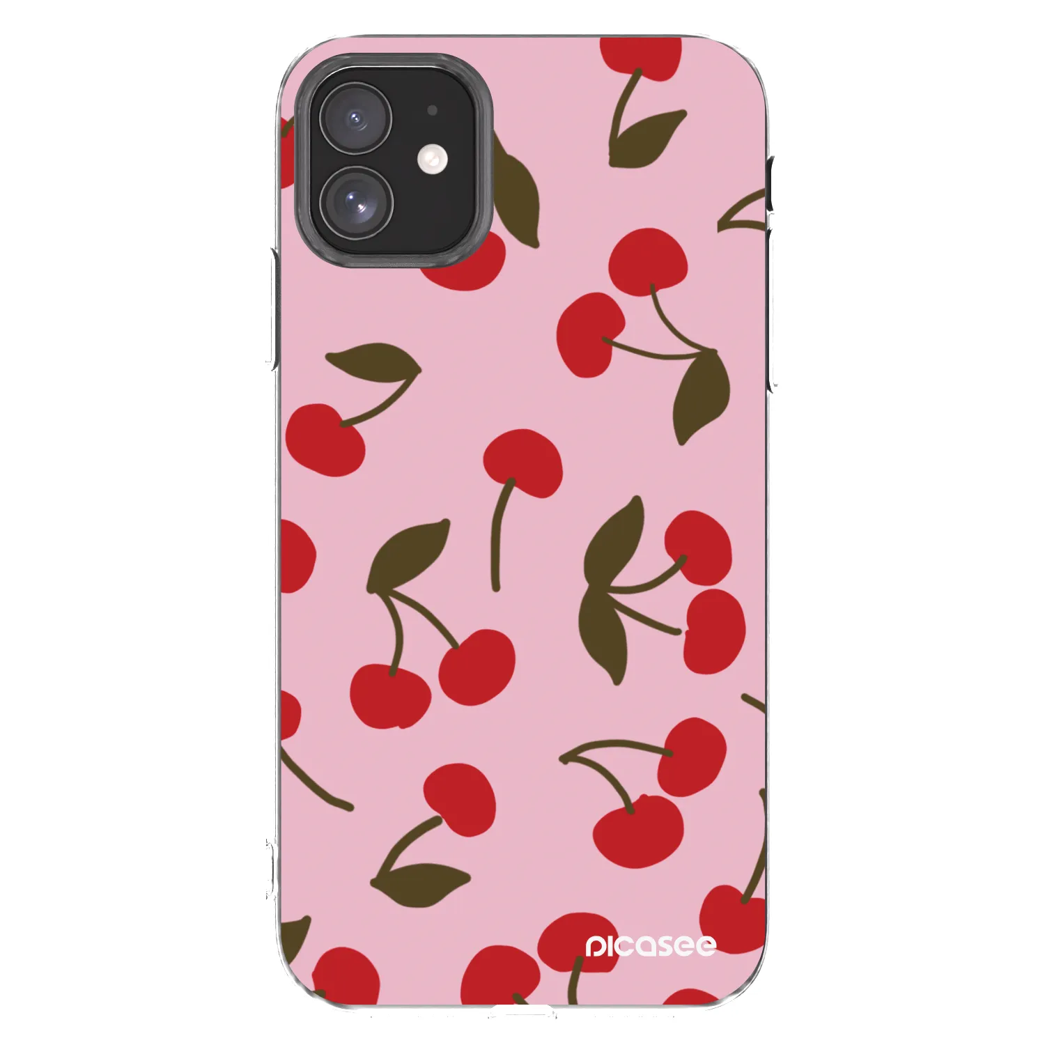 Picasee silikonowe przeźroczyste etui na Apple iPhone 11 - Cherry
