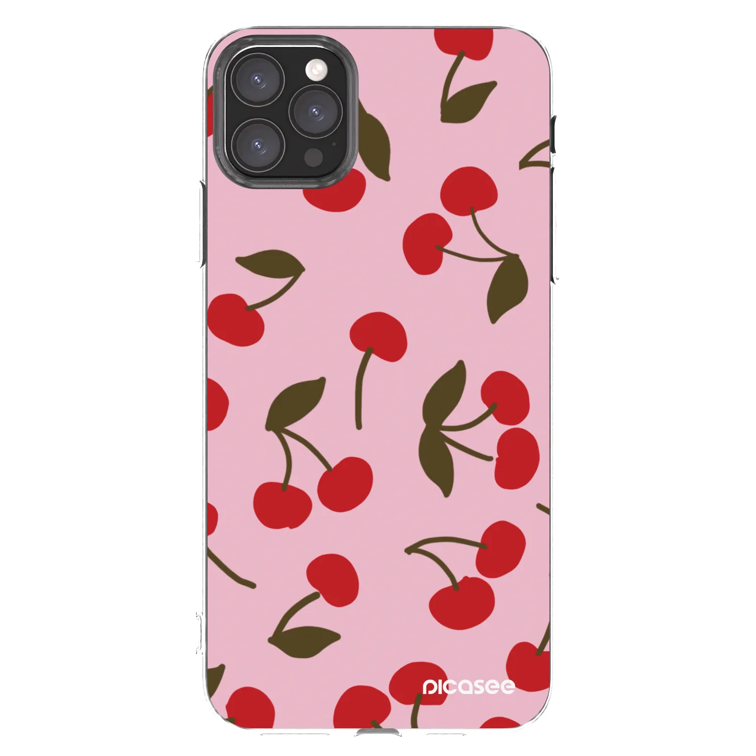 Picasee silikonowe przeźroczyste etui na Apple iPhone 11 Pro Max - Cherry