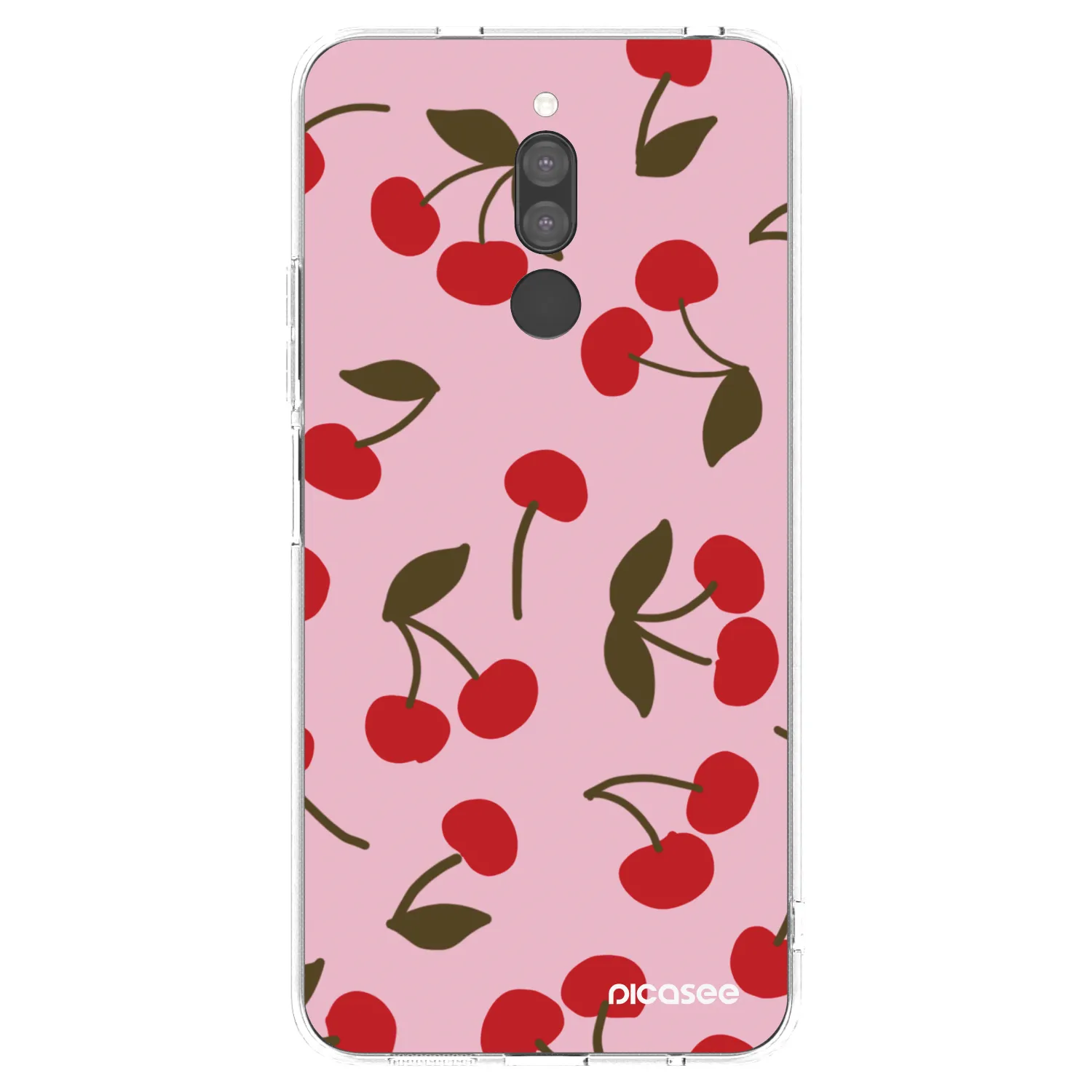 Picasee silikonowe przeźroczyste etui na Xiaomi Redmi 8 - Cherry