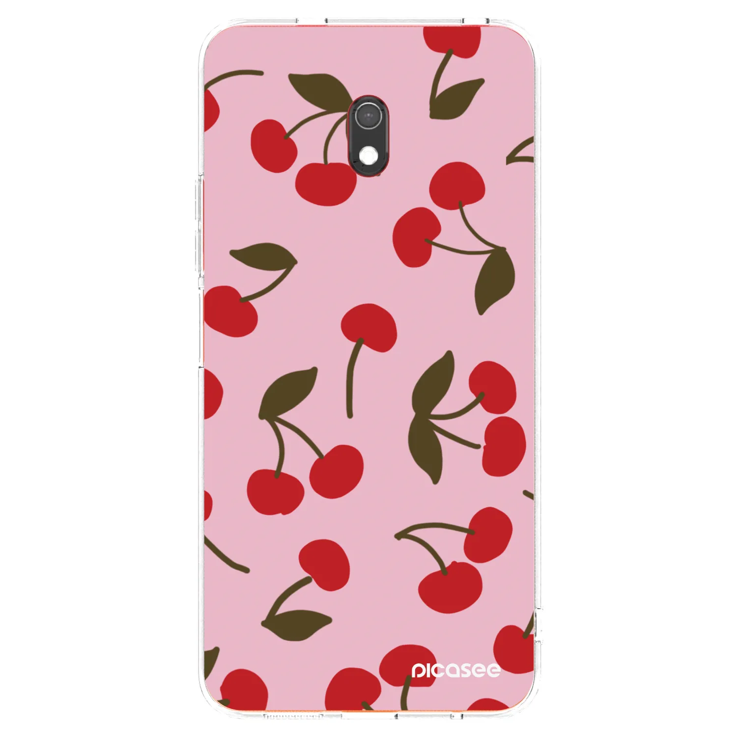 Picasee silikonowe przeźroczyste etui na Xiaomi Redmi 8A - Cherry