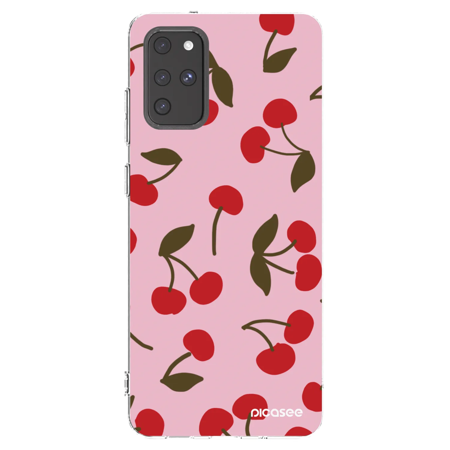 Picasee silikonowe przeźroczyste etui na Samsung Galaxy S20+ G985F - Cherry