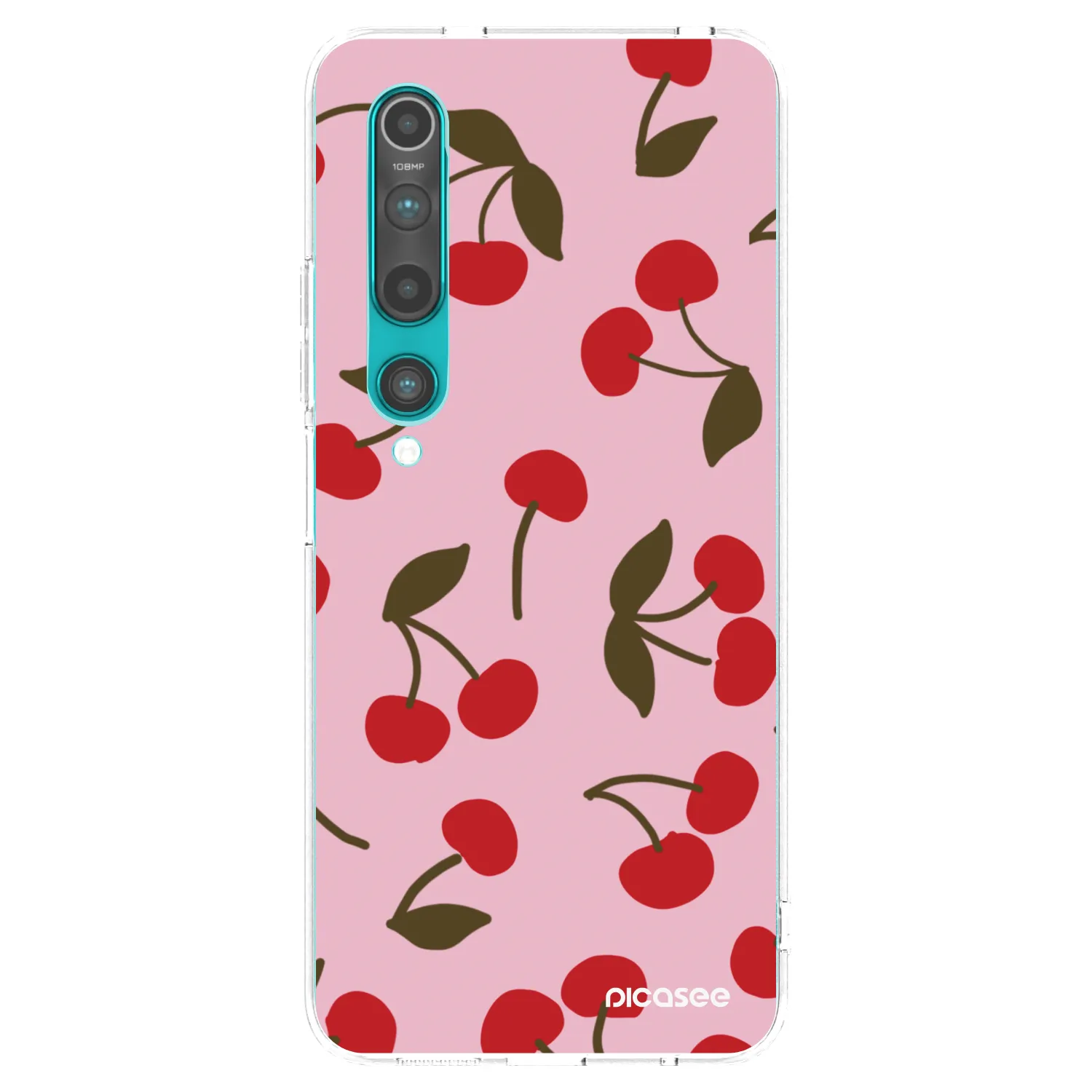 Picasee silikonowe przeźroczyste etui na Xiaomi Mi 10 - Cherry