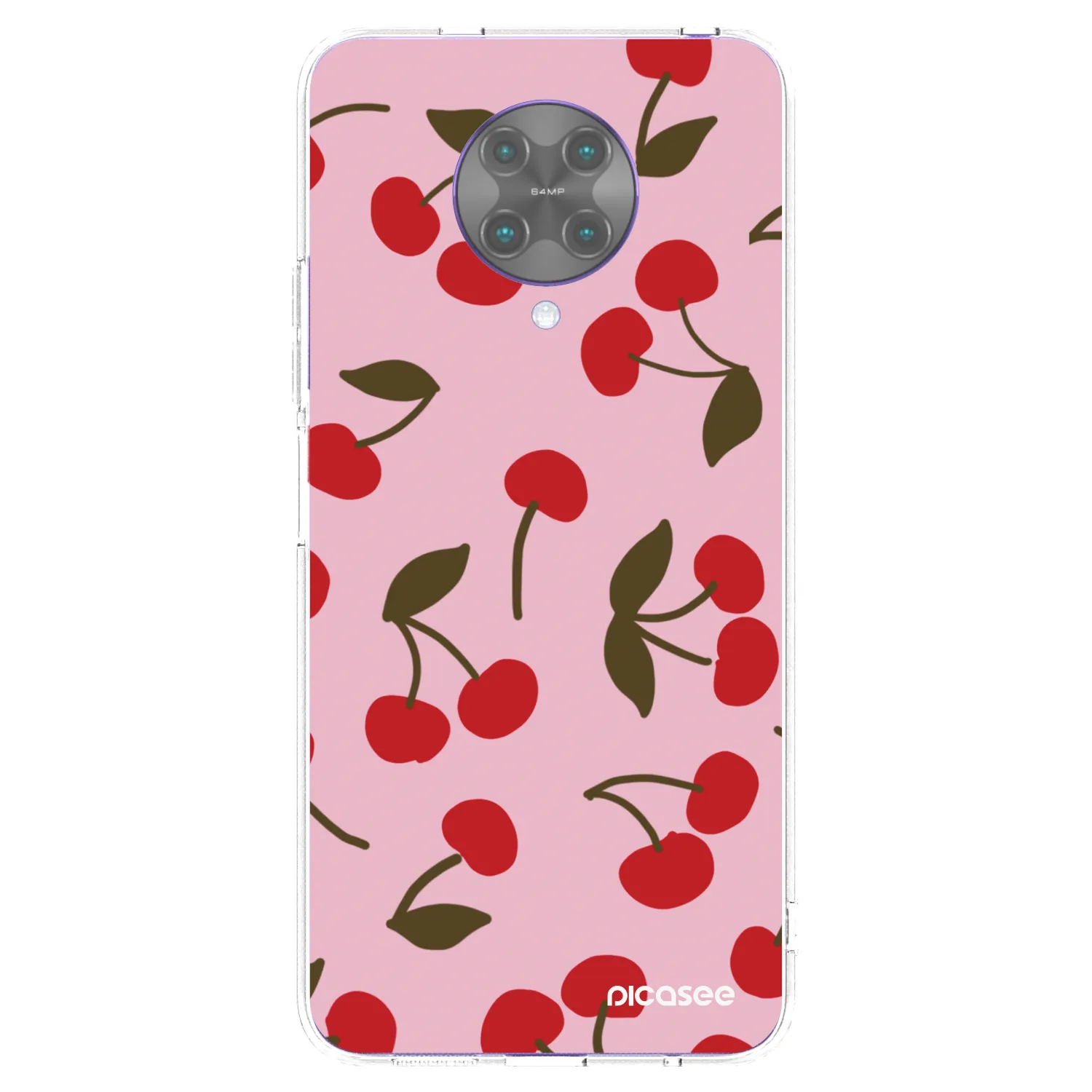 Picasee silikonowe przeźroczyste etui na Xiaomi Poco F2 Pro - Cherry