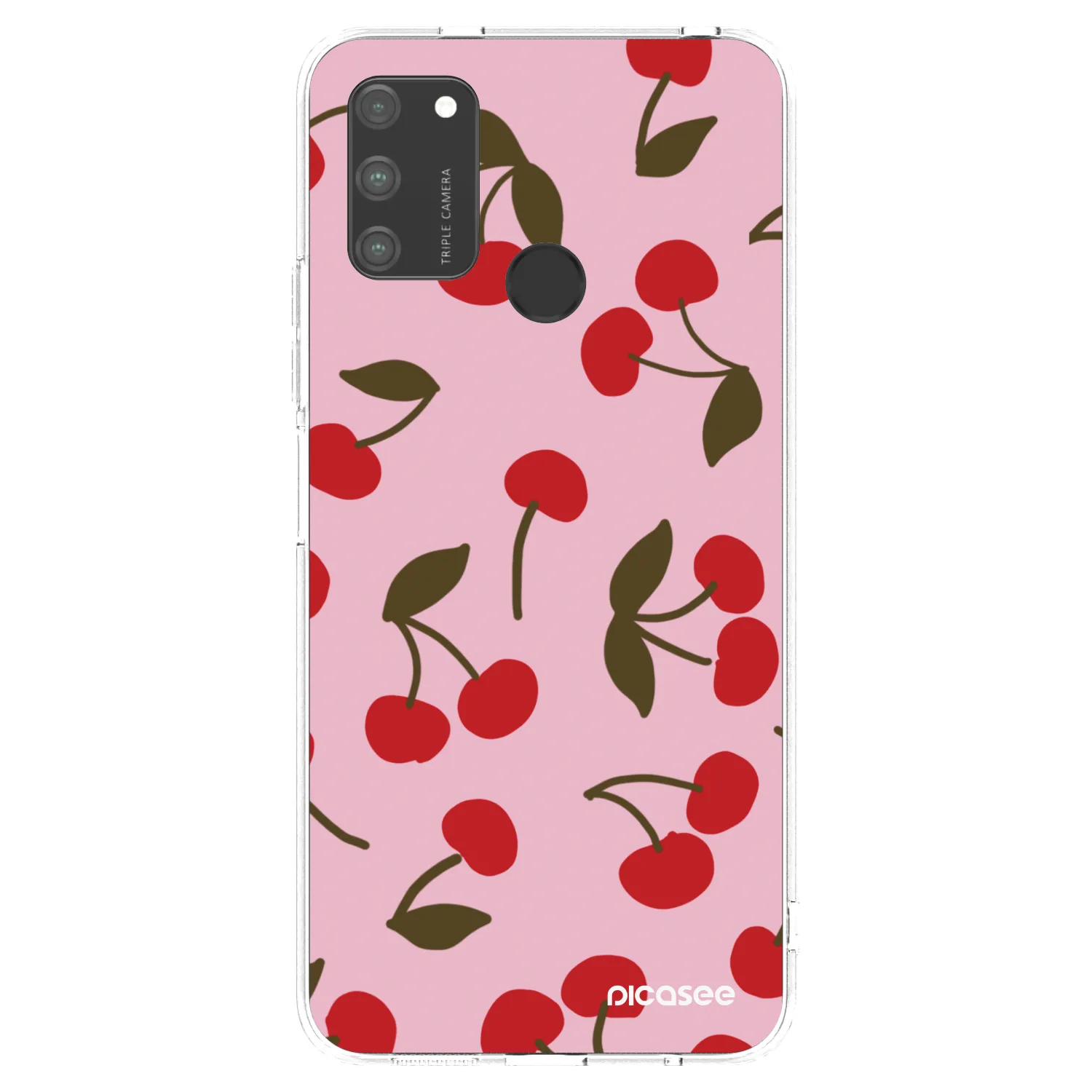 Picasee silikonowe przeźroczyste etui na Honor 9A - Cherry