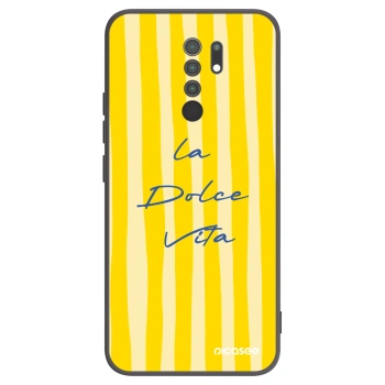 Picasee silikonowe czarne etui na Xiaomi Redmi 9 - Ladolcevita